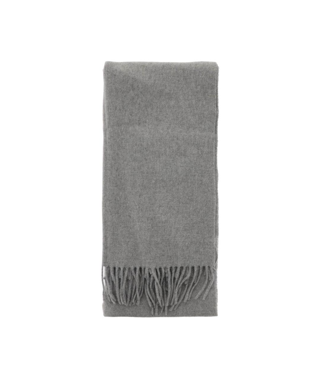 TOTEME Серый шерстяной шарф, фото 2