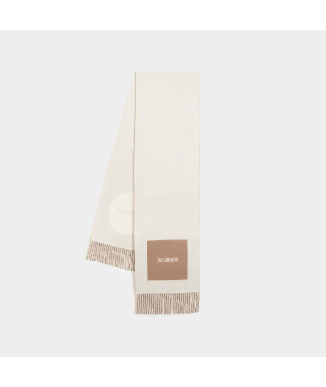 JACQUEMUS Бежевый шарф, фото 3
