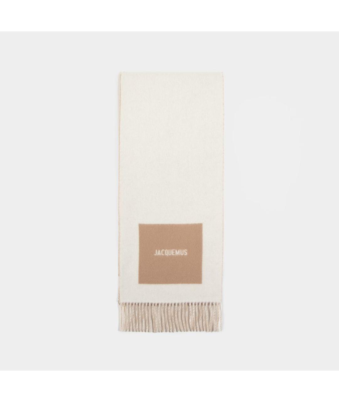 JACQUEMUS Бежевый шарф, фото 2