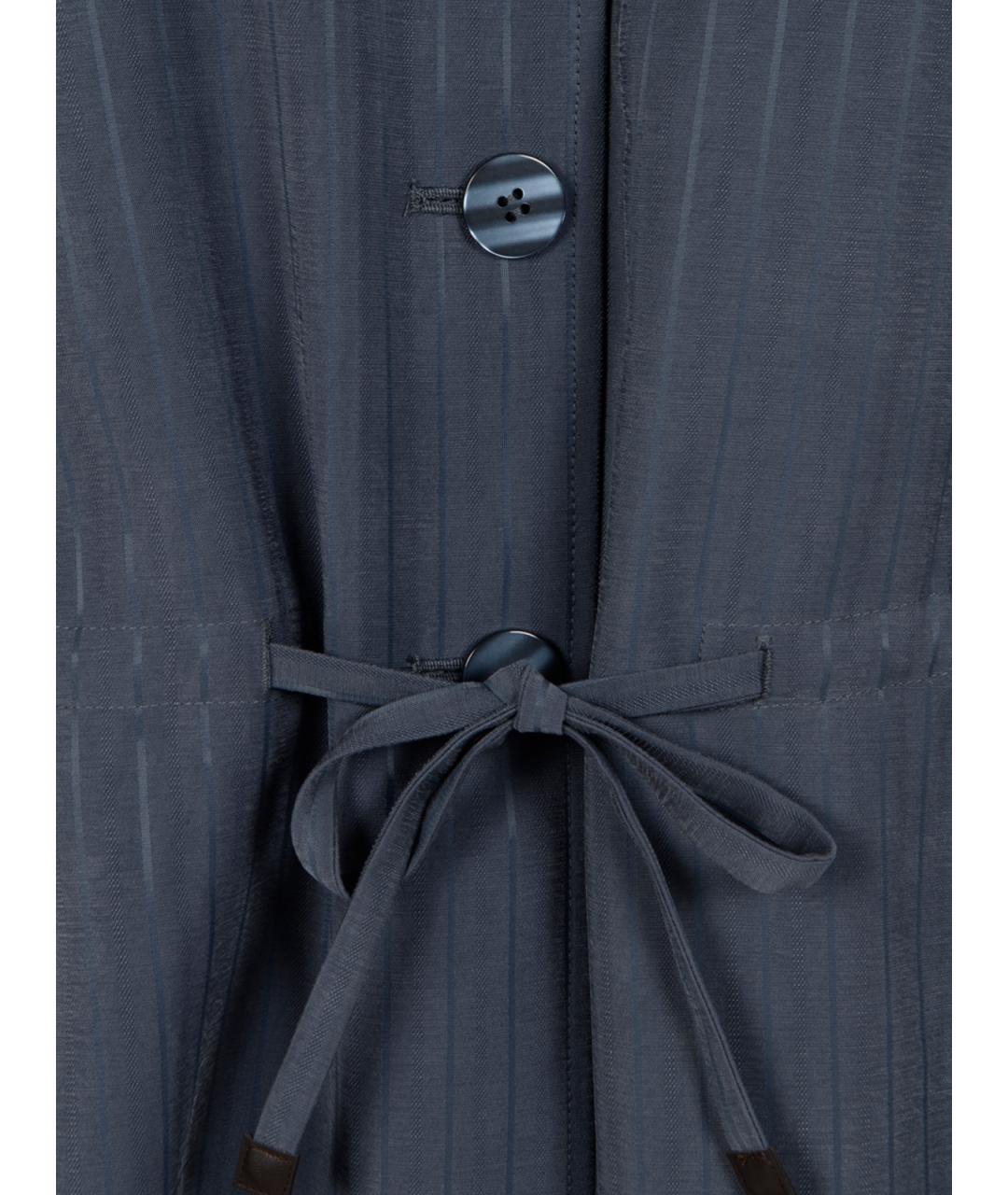 EMPORIO ARMANI Синий полиэстеровый жакет/пиджак, фото 3