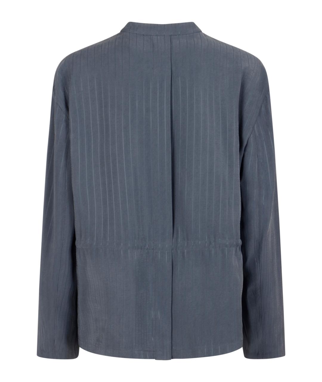 EMPORIO ARMANI Синий полиэстеровый жакет/пиджак, фото 2