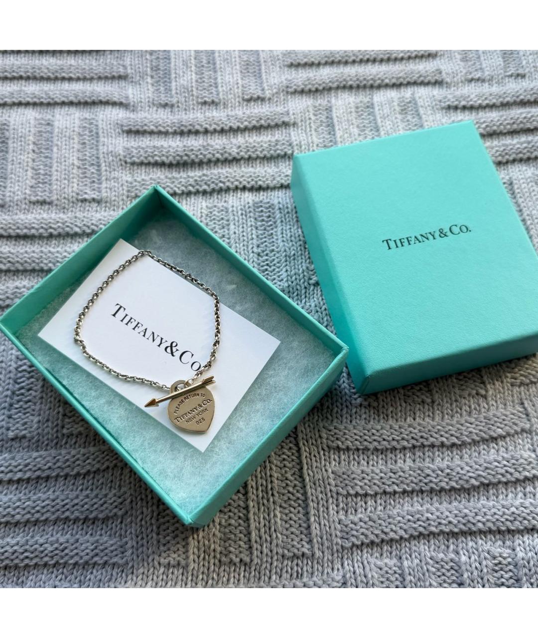 TIFFANY&CO Серебрянный серебряный браслет, фото 2
