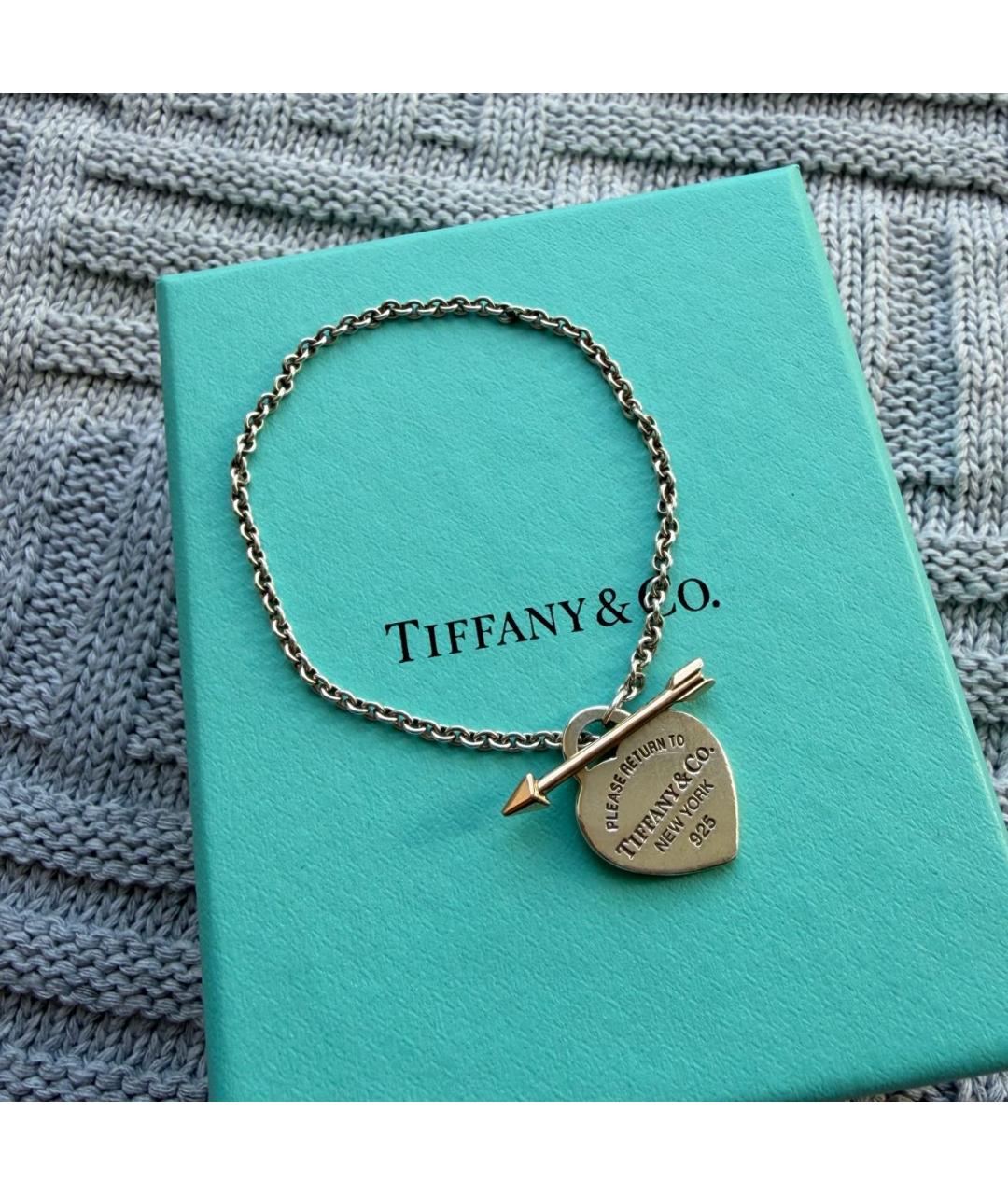 TIFFANY&CO Серебрянный серебряный браслет, фото 3