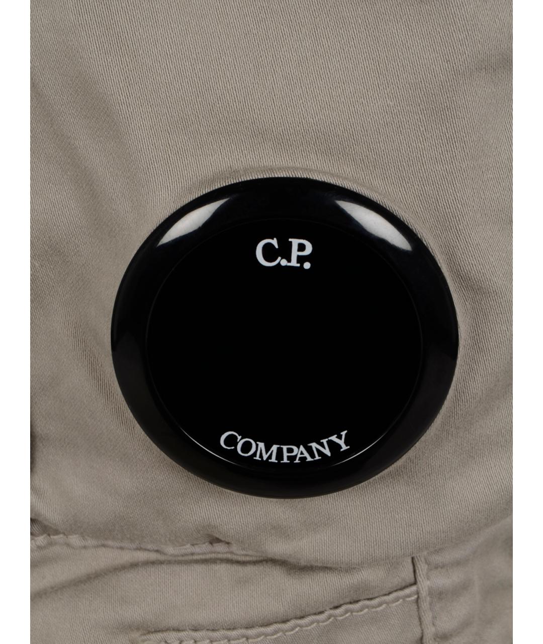 CP COMPANY Серые хлопковые шорты, фото 3