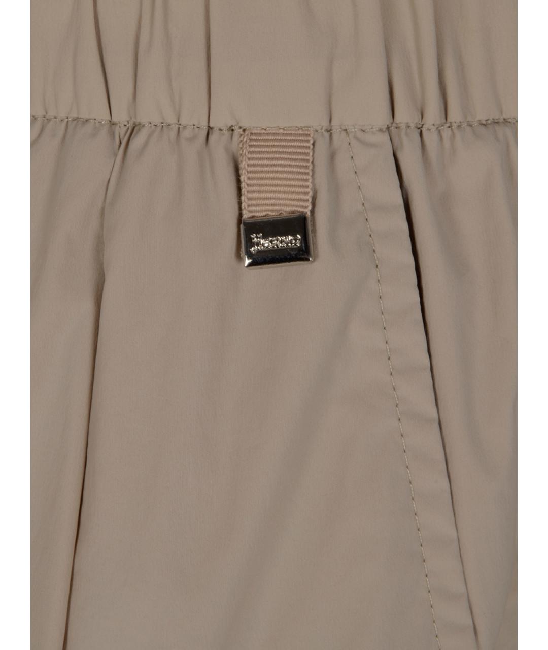 HERNO Бежевые прямые брюки, фото 3