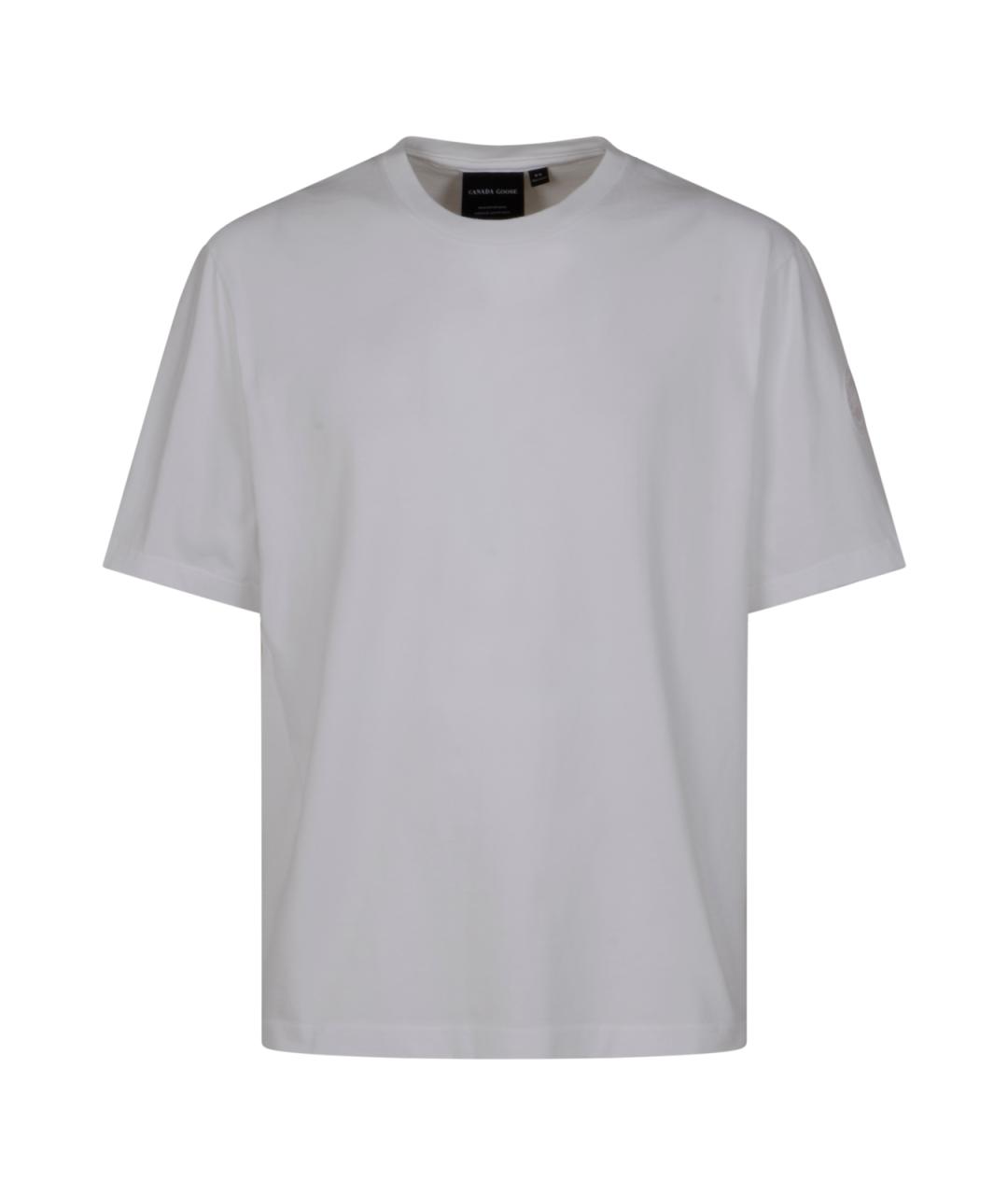 CANADA GOOSE Белая хлопковая футболка, фото 1