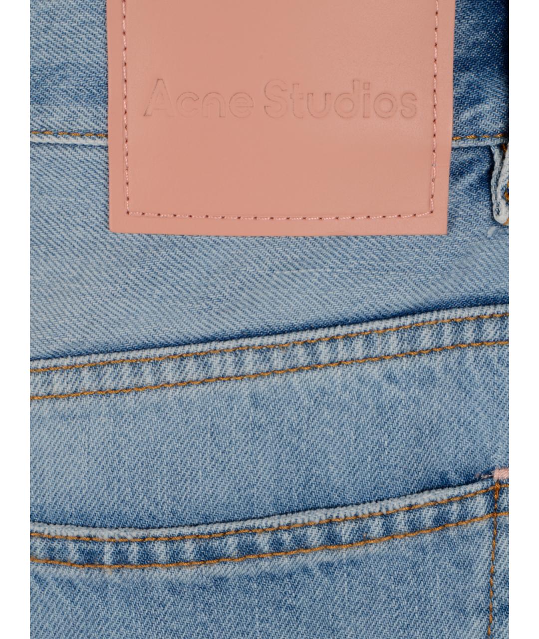 ACNE STUDIOS Голубые хлопковые шорты, фото 4