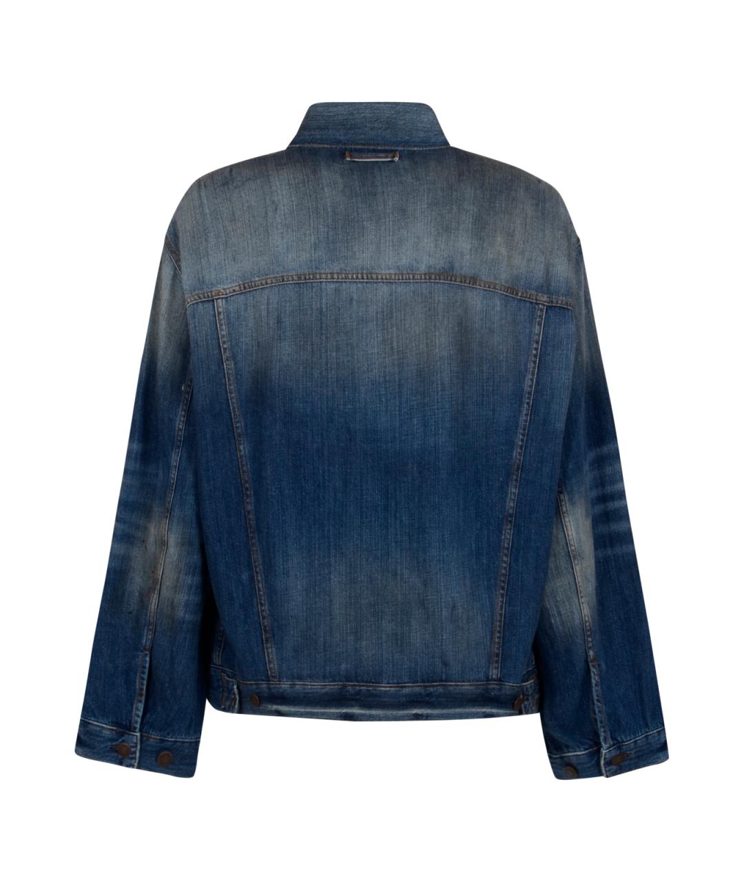 ACNE STUDIOS Синяя хлопковая куртка, фото 2