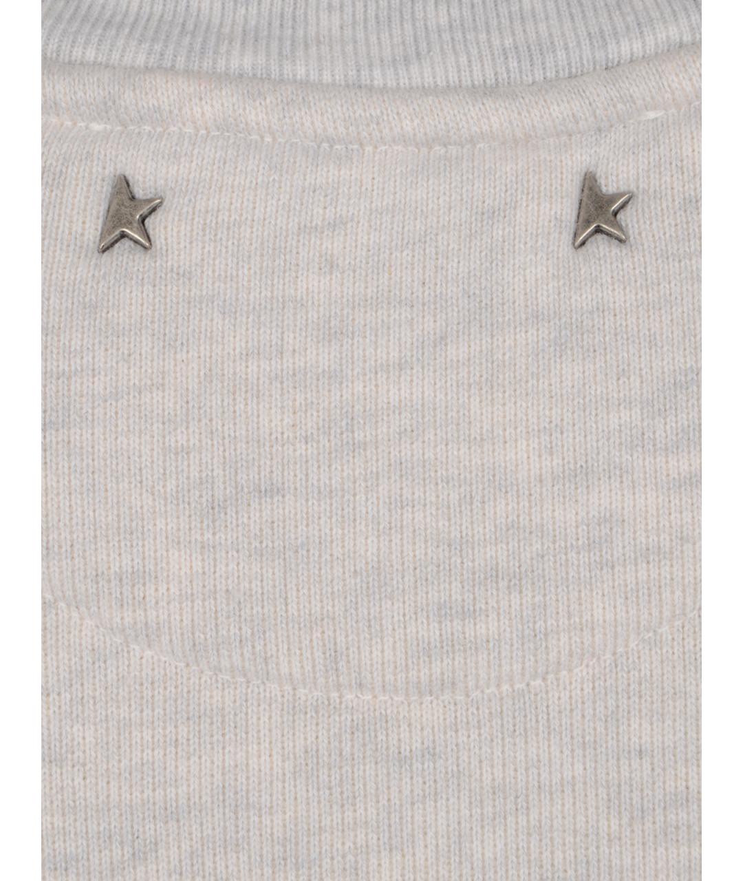 GOLDEN GOOSE DELUXE BRAND Серый хлопковый джемпер / свитер, фото 3