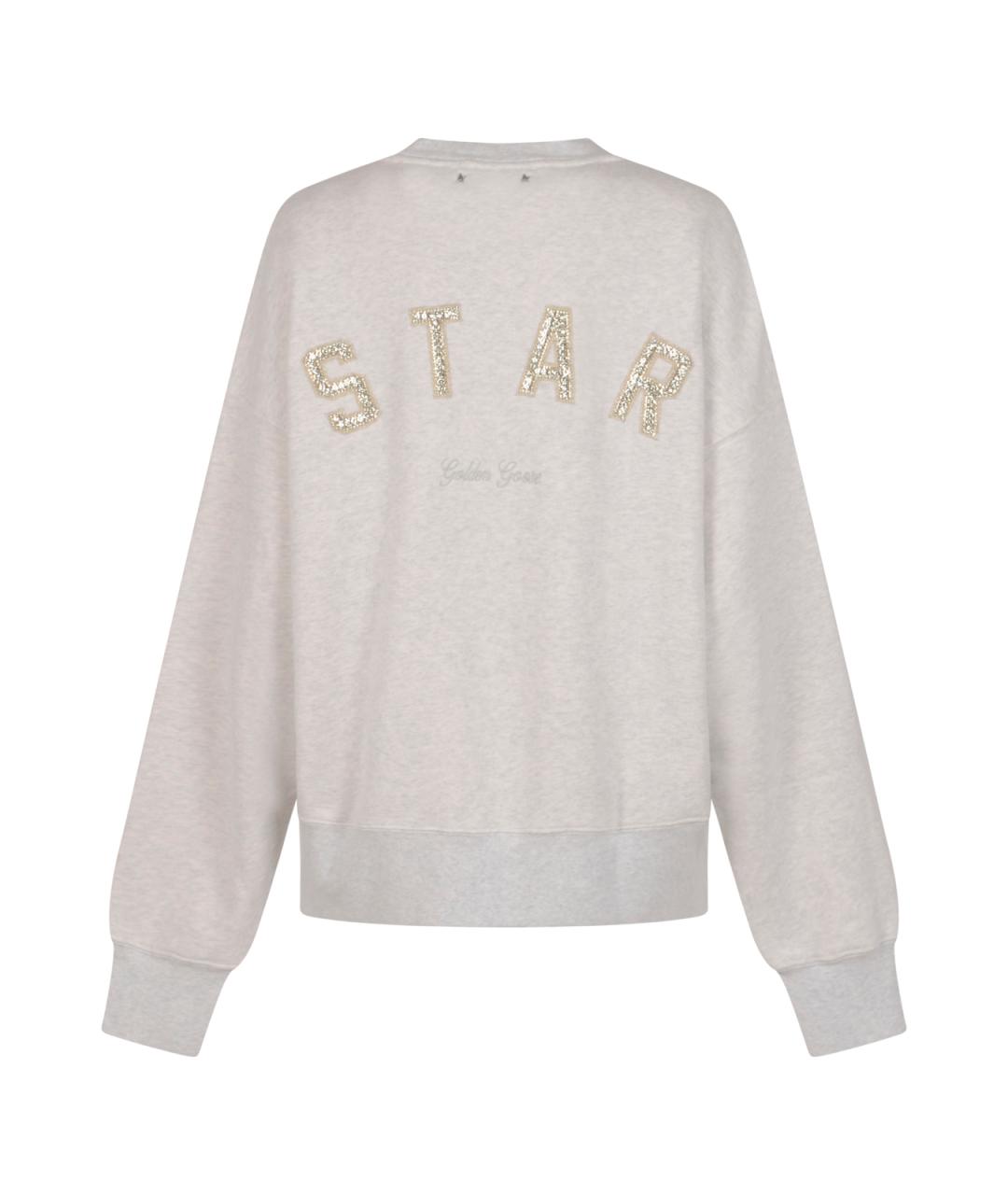 GOLDEN GOOSE DELUXE BRAND Серый хлопковый джемпер / свитер, фото 2