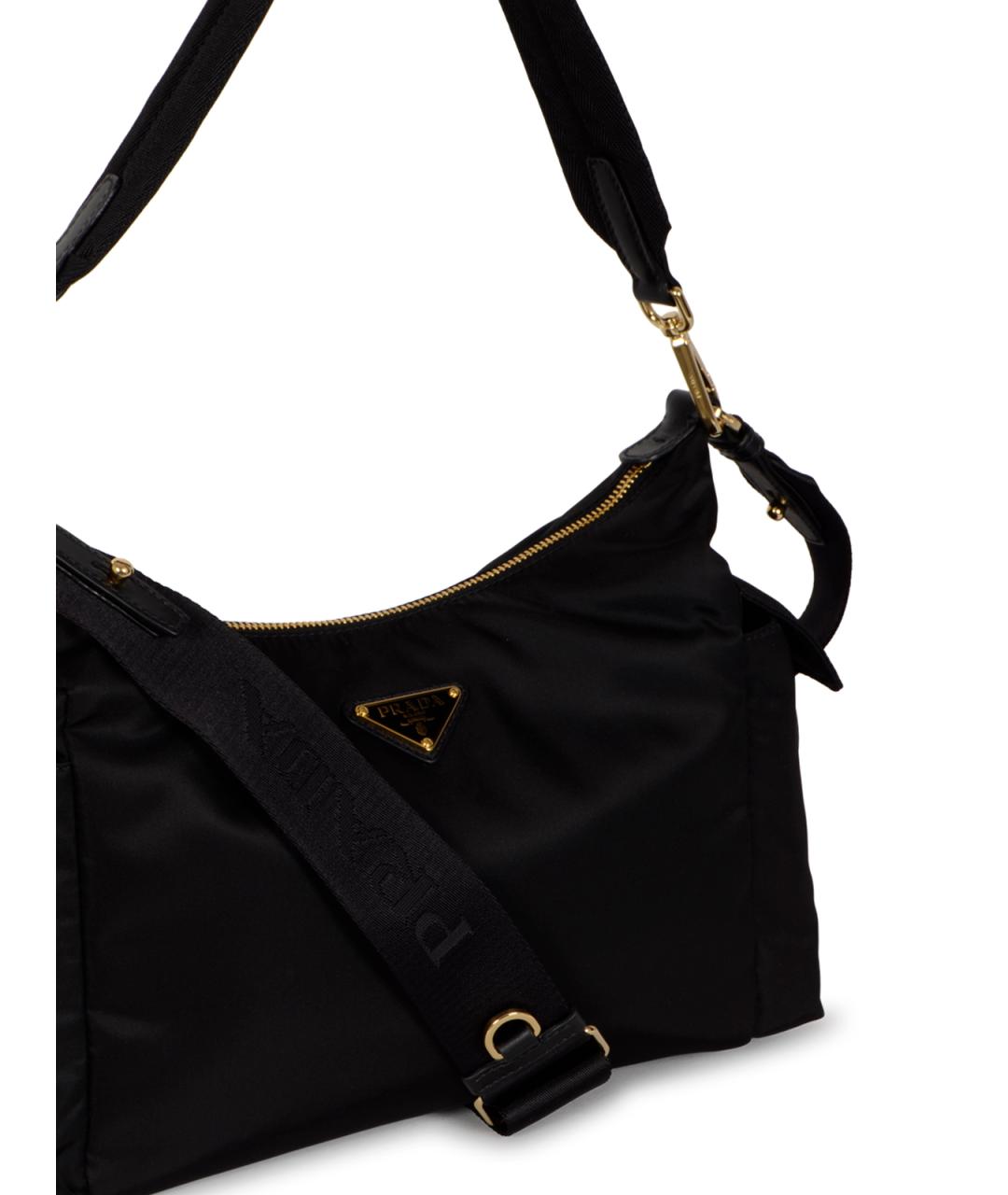 PRADA Черная синтетическая сумка через плечо, фото 4