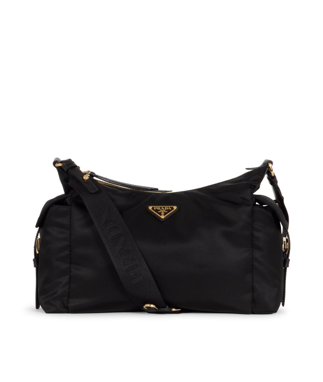 PRADA Черная синтетическая сумка через плечо, фото 1