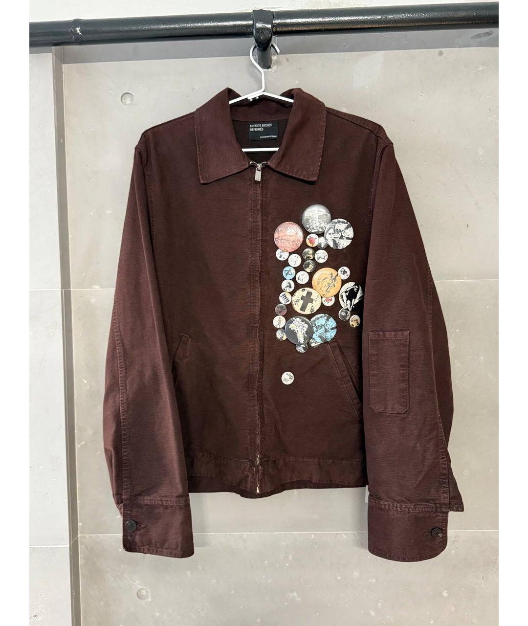 Enfants Riches Déprimés Бордовая деним куртка, фото 4