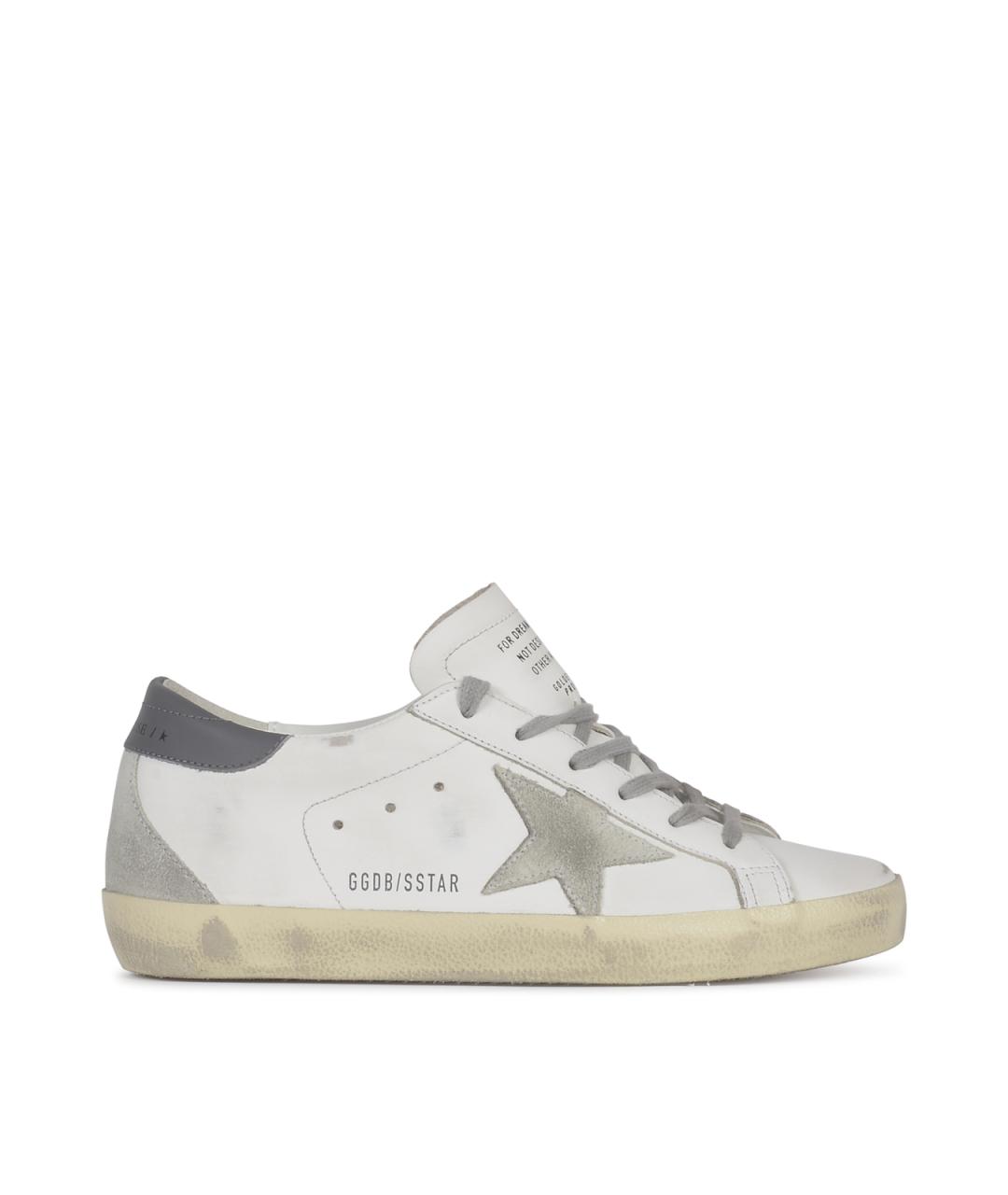 GOLDEN GOOSE DELUXE BRAND Белые кожаные кроссовки, фото 1