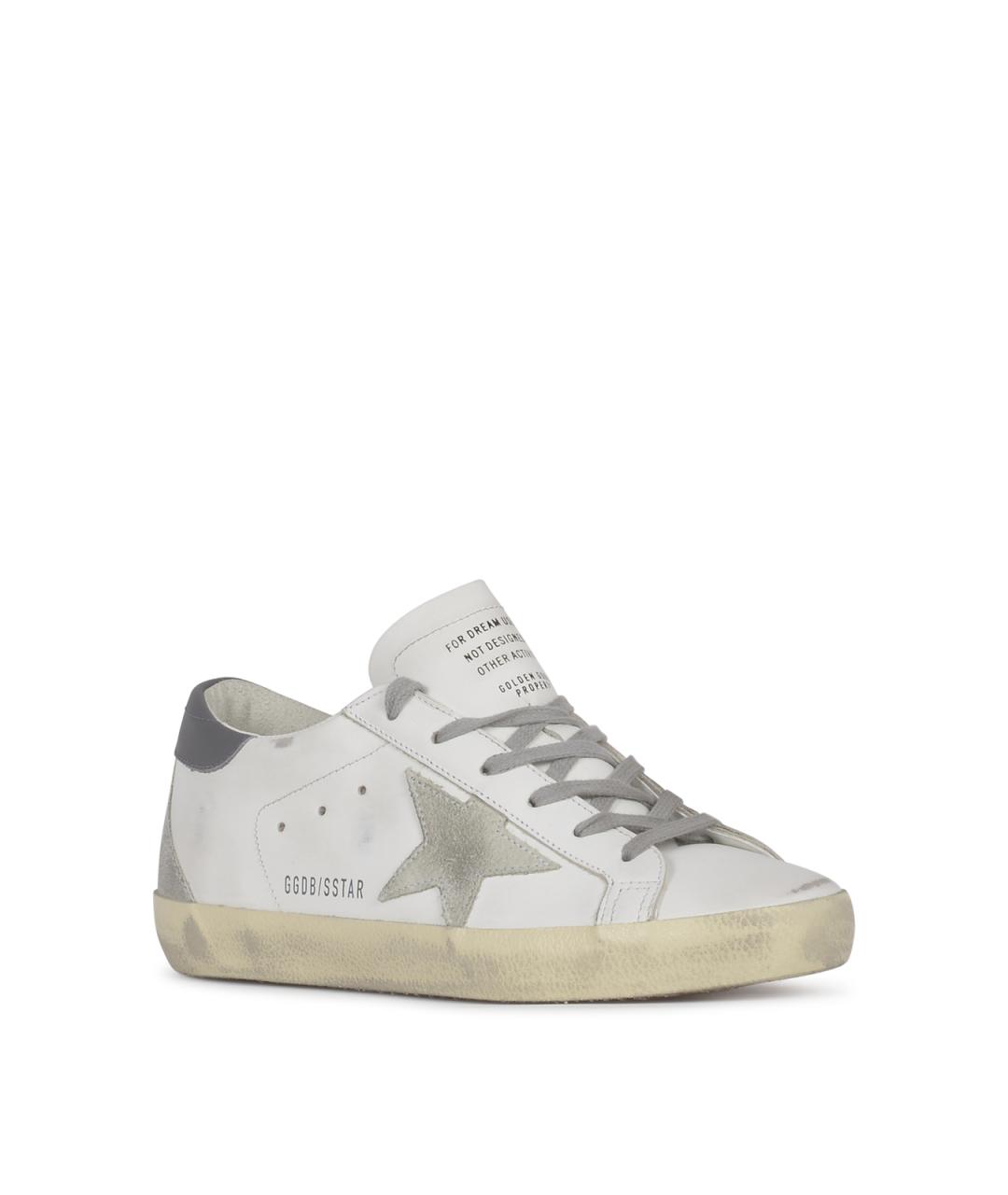 GOLDEN GOOSE DELUXE BRAND Белые кожаные кроссовки, фото 2