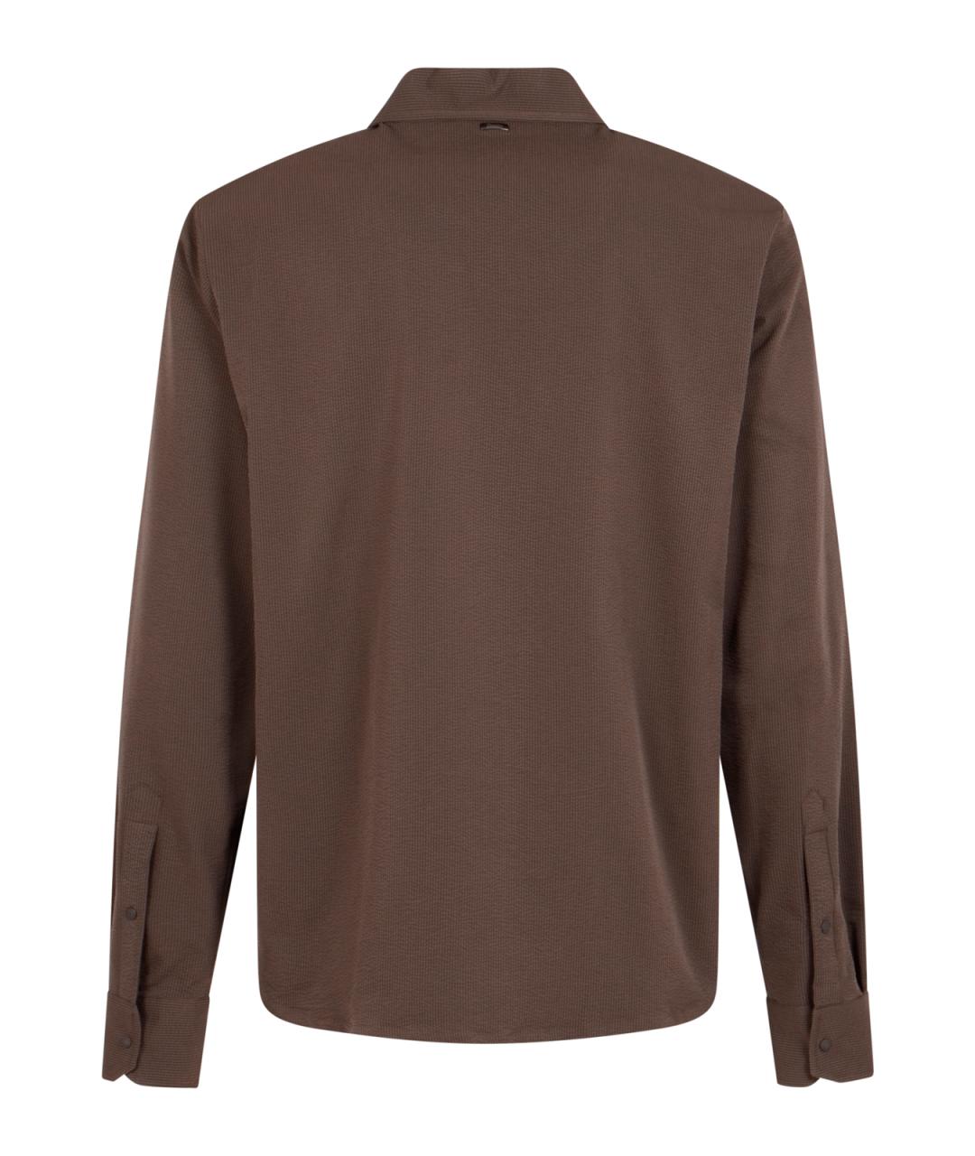HERNO Коричневая кэжуал рубашка, фото 2