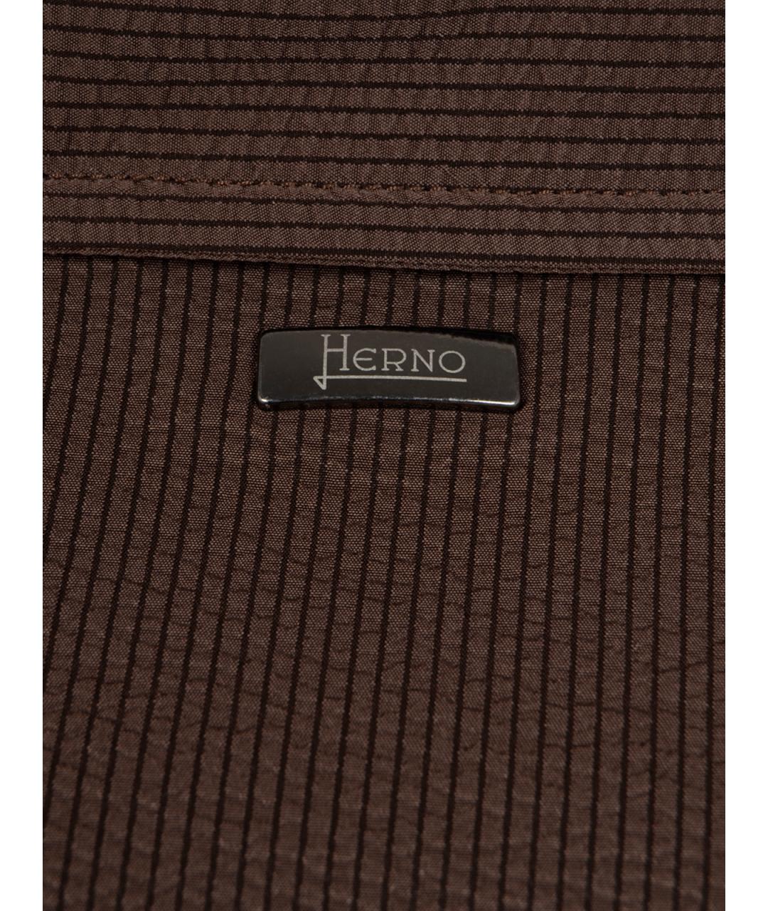 HERNO Коричневая кэжуал рубашка, фото 3