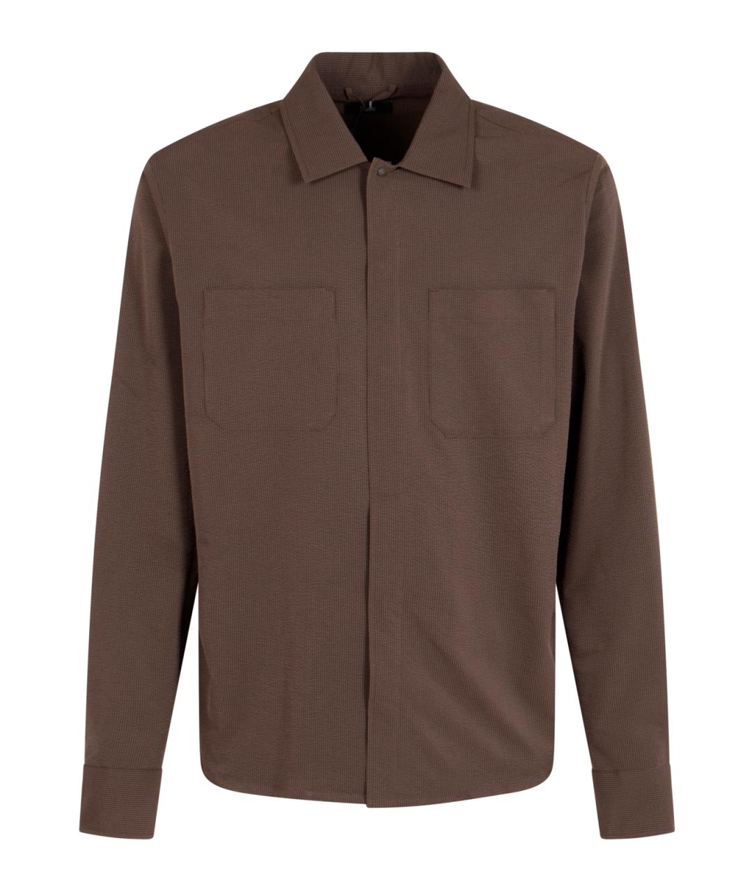 HERNO Коричневая кэжуал рубашка, фото 1