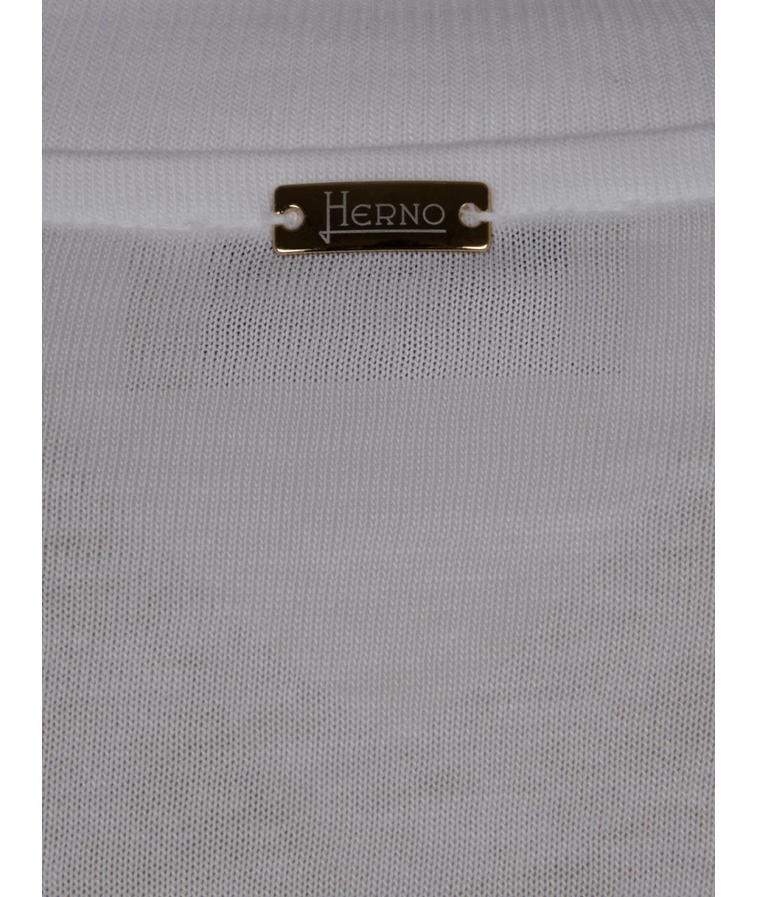 HERNO Белый хлопковый джемпер / свитер, фото 3