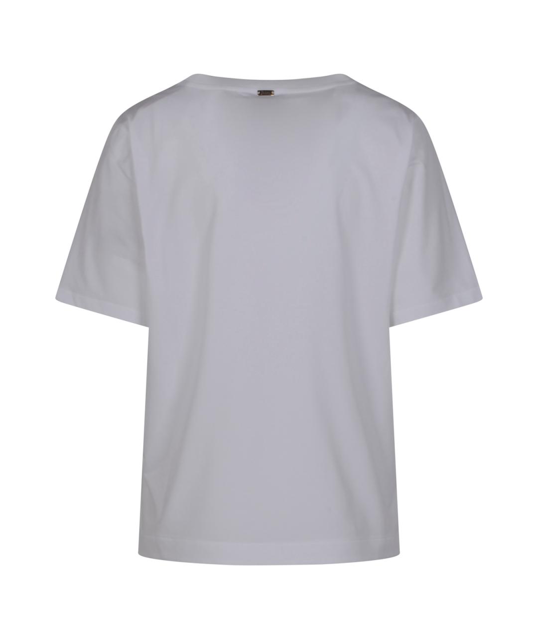 HERNO Белая хлопковая футболка, фото 2