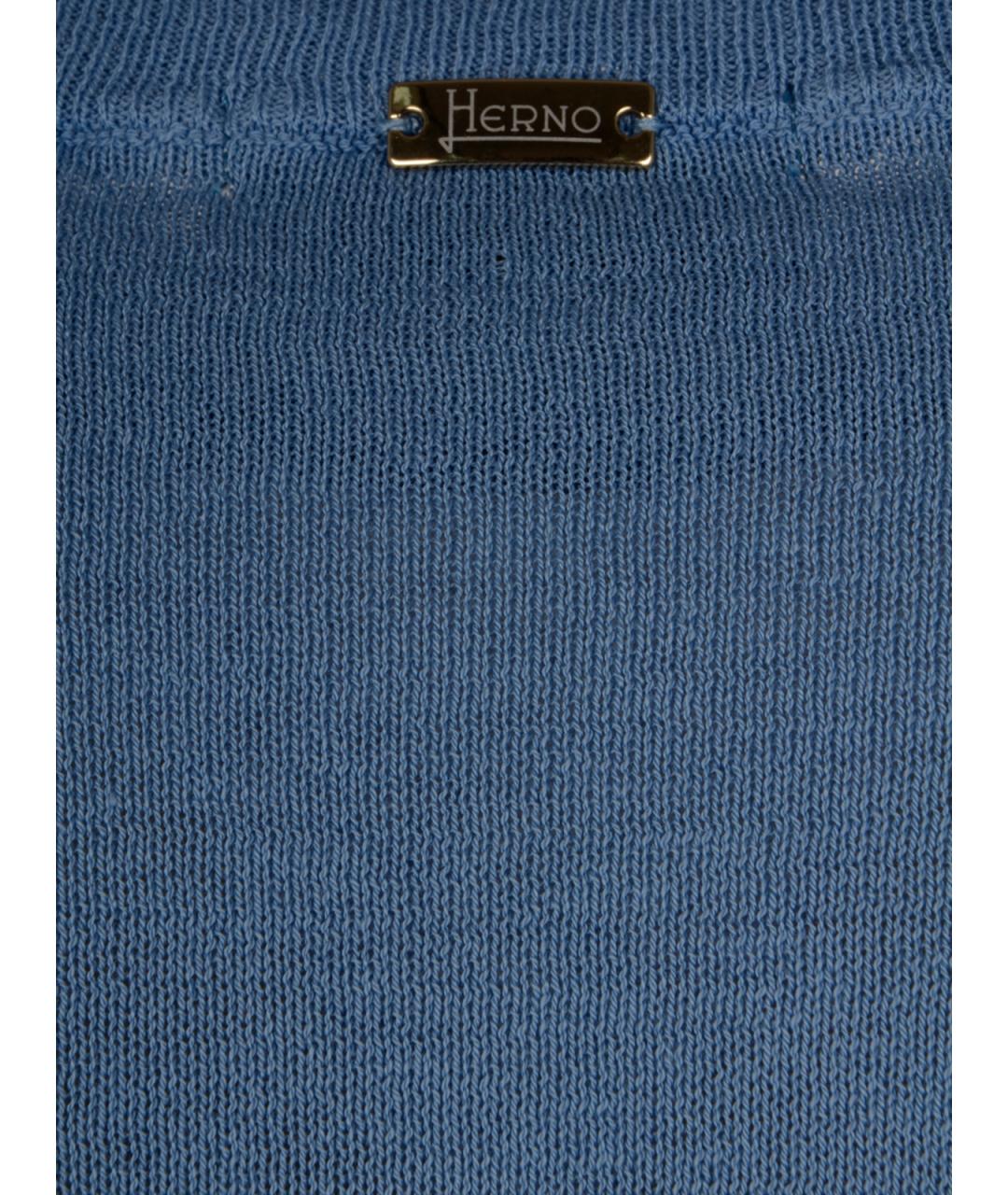 HERNO Синий джемпер / свитер, фото 3