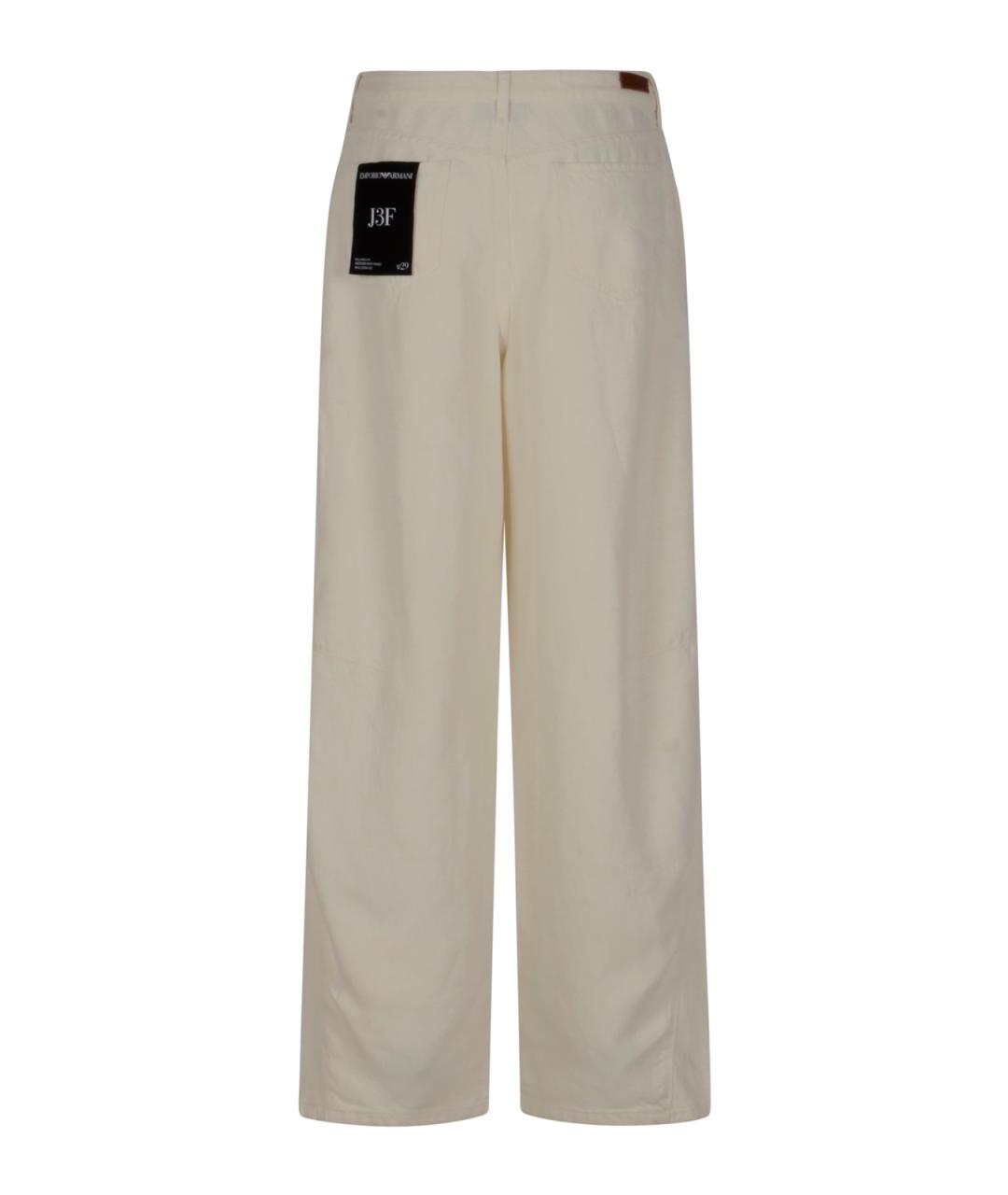 EMPORIO ARMANI Бежевые прямые джинсы, фото 2