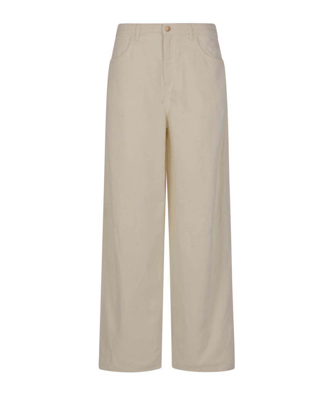 EMPORIO ARMANI Бежевые прямые джинсы, фото 1