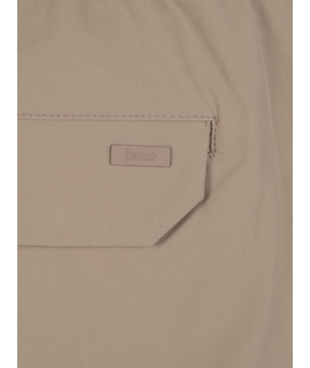 HERNO Серые повседневные брюки, фото 3