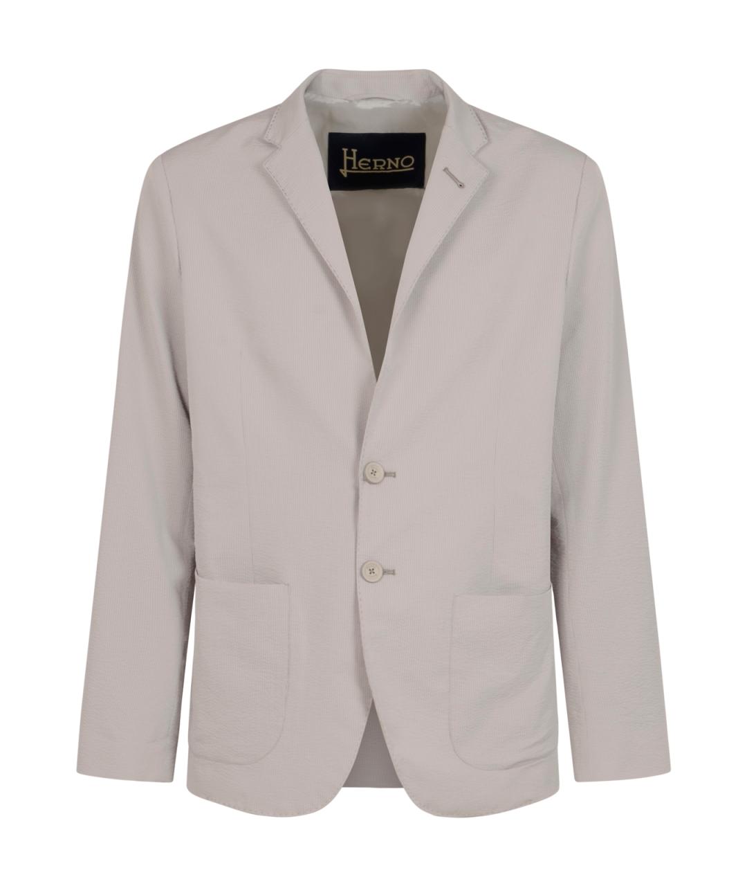 HERNO Серый пиджак, фото 1