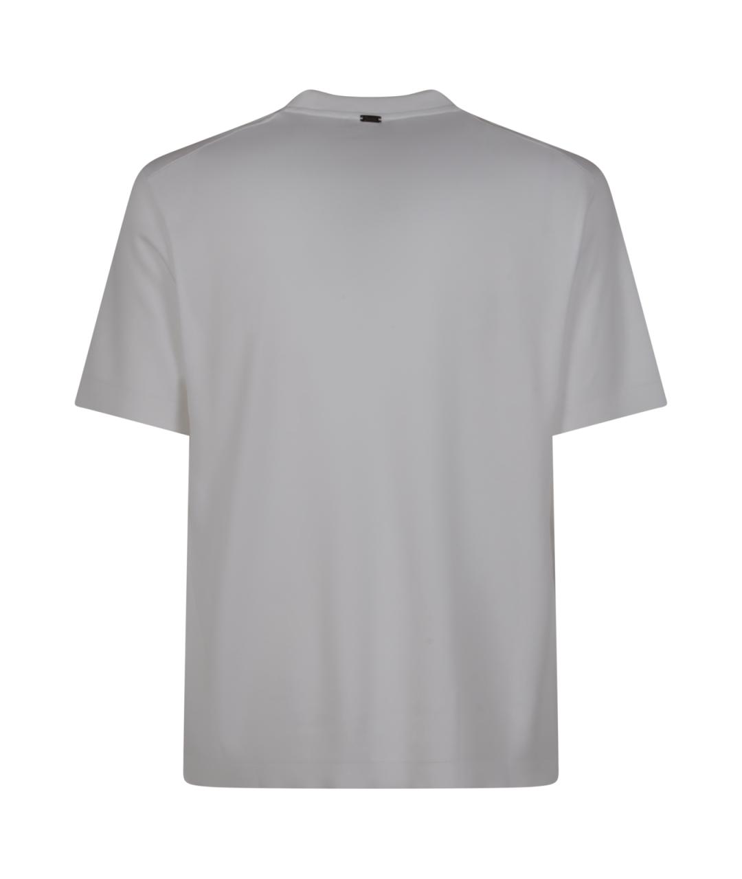 HERNO Белая хлопковая футболка, фото 2