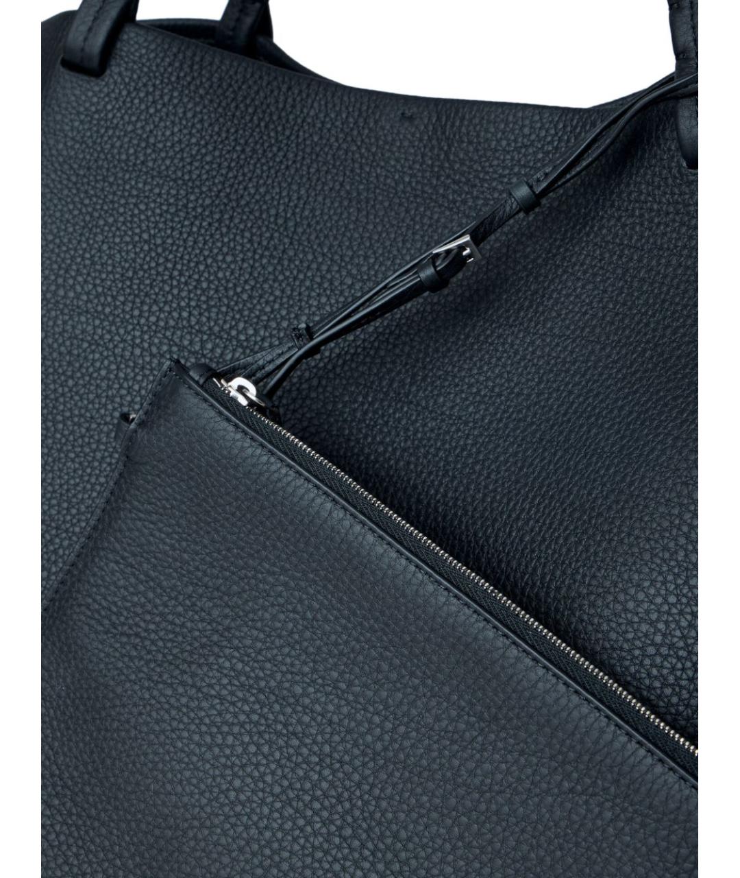 THE ROW Черная кожаная сумка тоут, фото 3