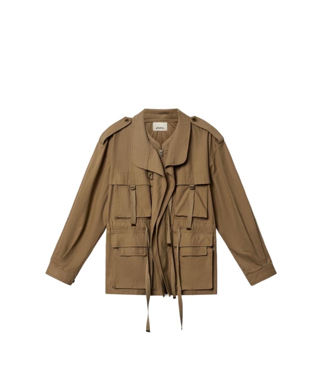 ISABEL MARANT Хаки хлопковая куртка, фото 1