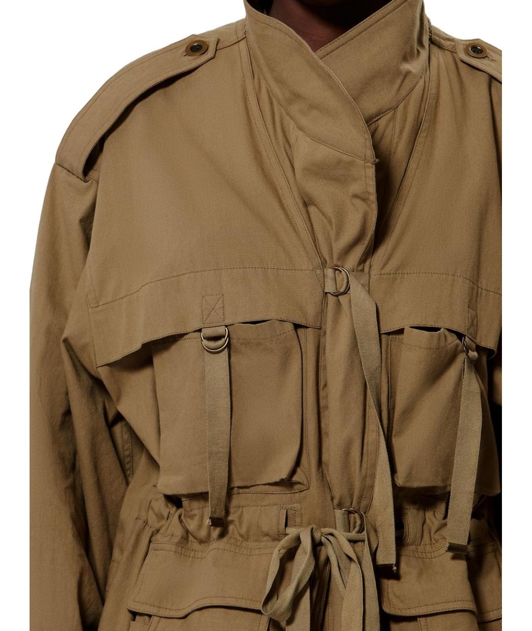 ISABEL MARANT Хаки хлопковая куртка, фото 4