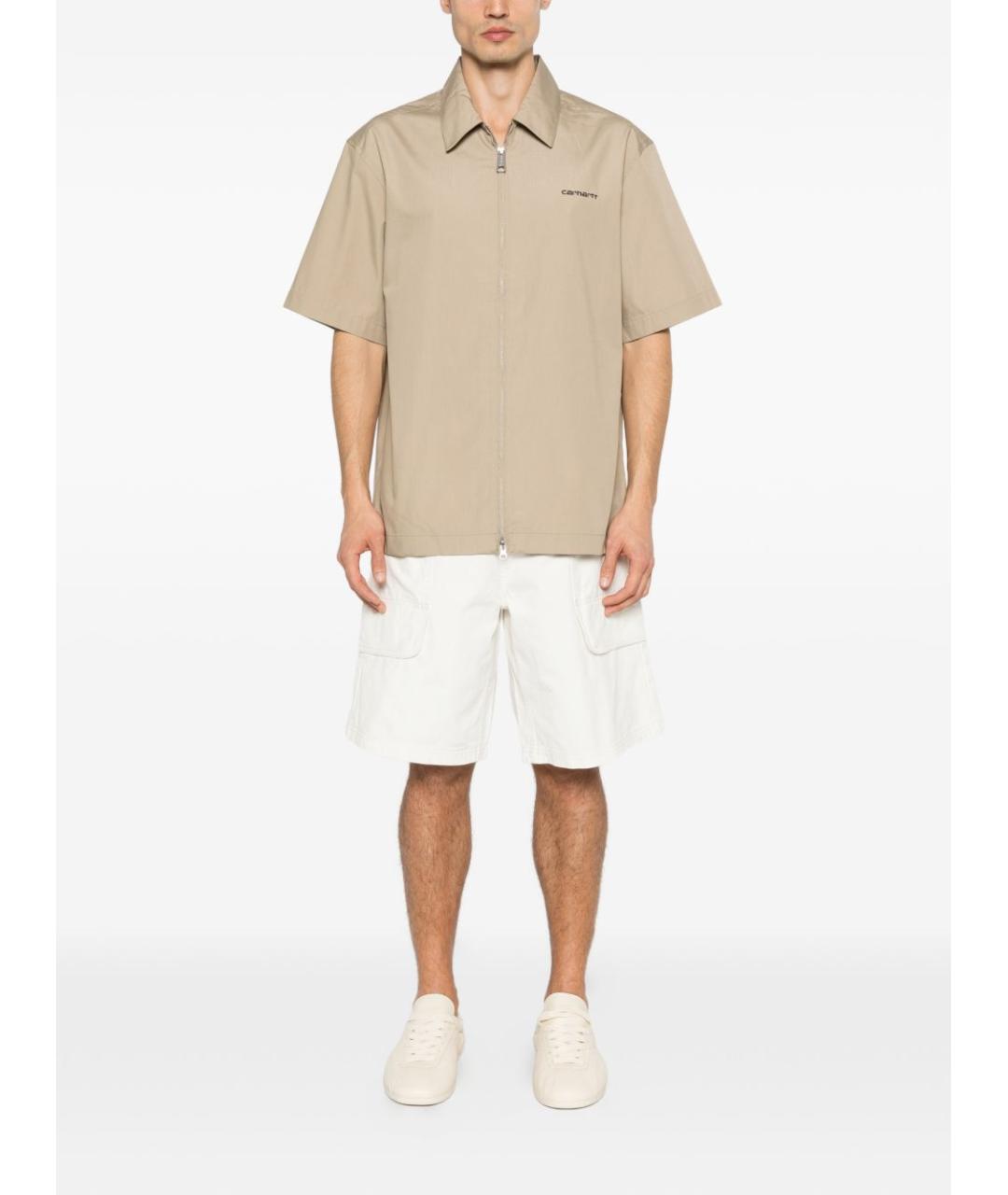 CARHARTT WIP Бежевая кэжуал рубашка, фото 2