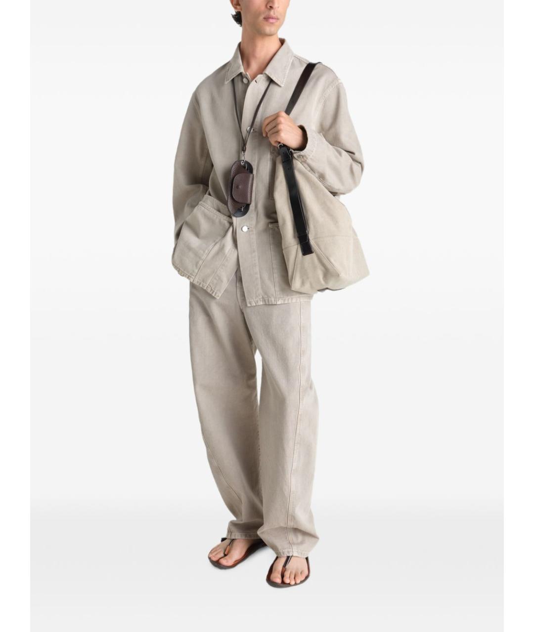 LEMAIRE Бежевая хлопковая куртка, фото 7