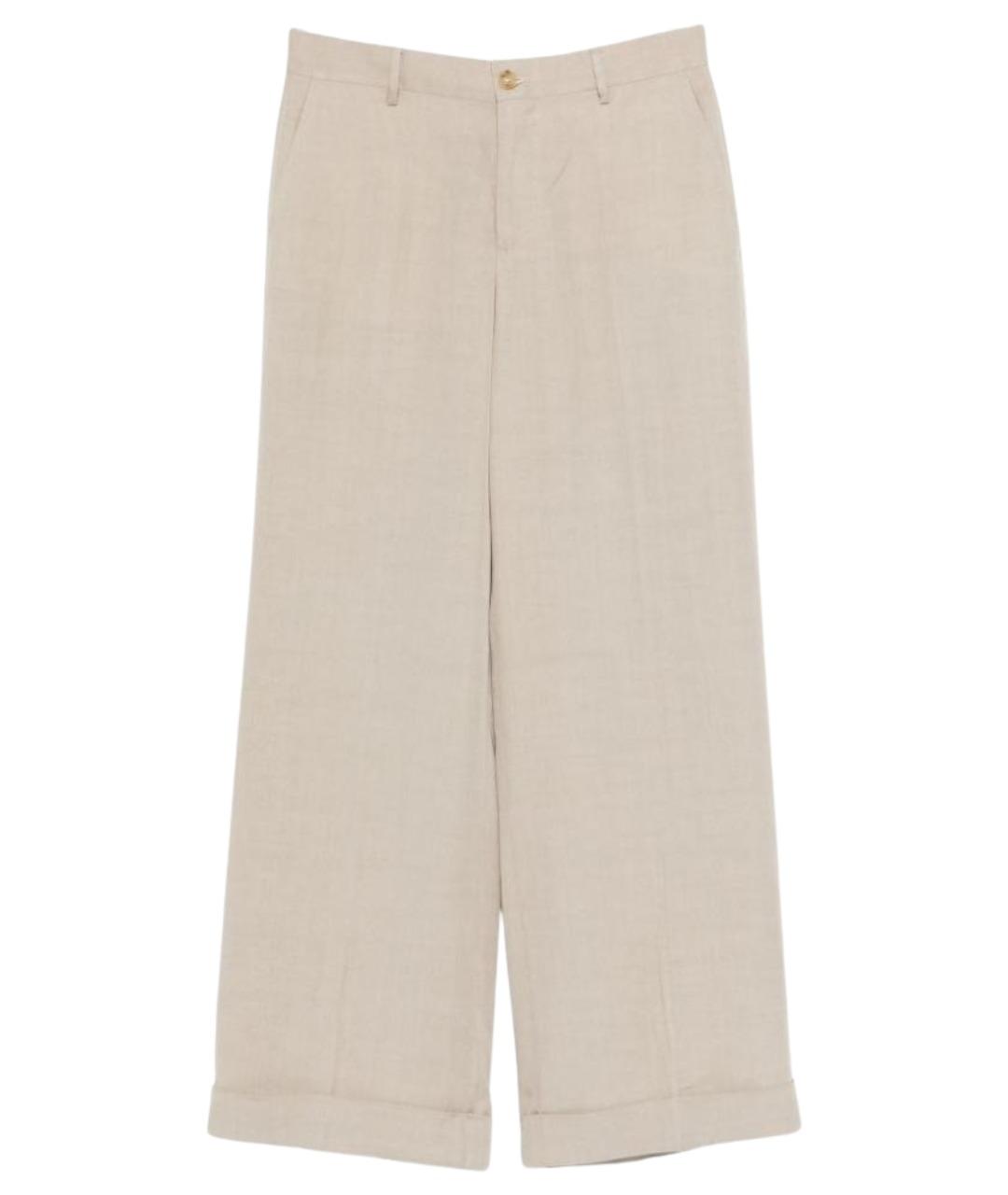 L.B.M. 1911 Бежевые прямые брюки, фото 1