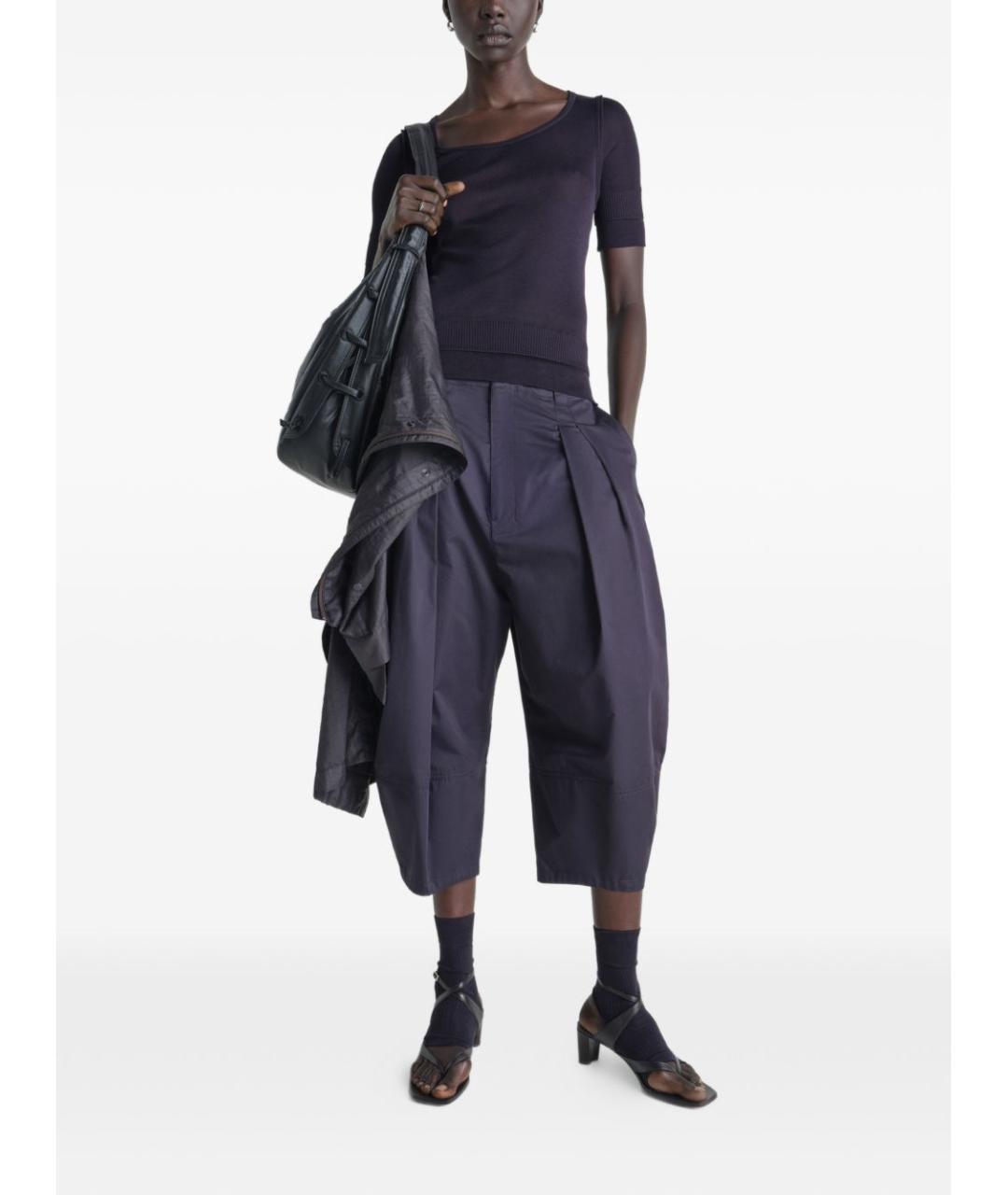 LEMAIRE Синяя вискозная футболка, фото 3