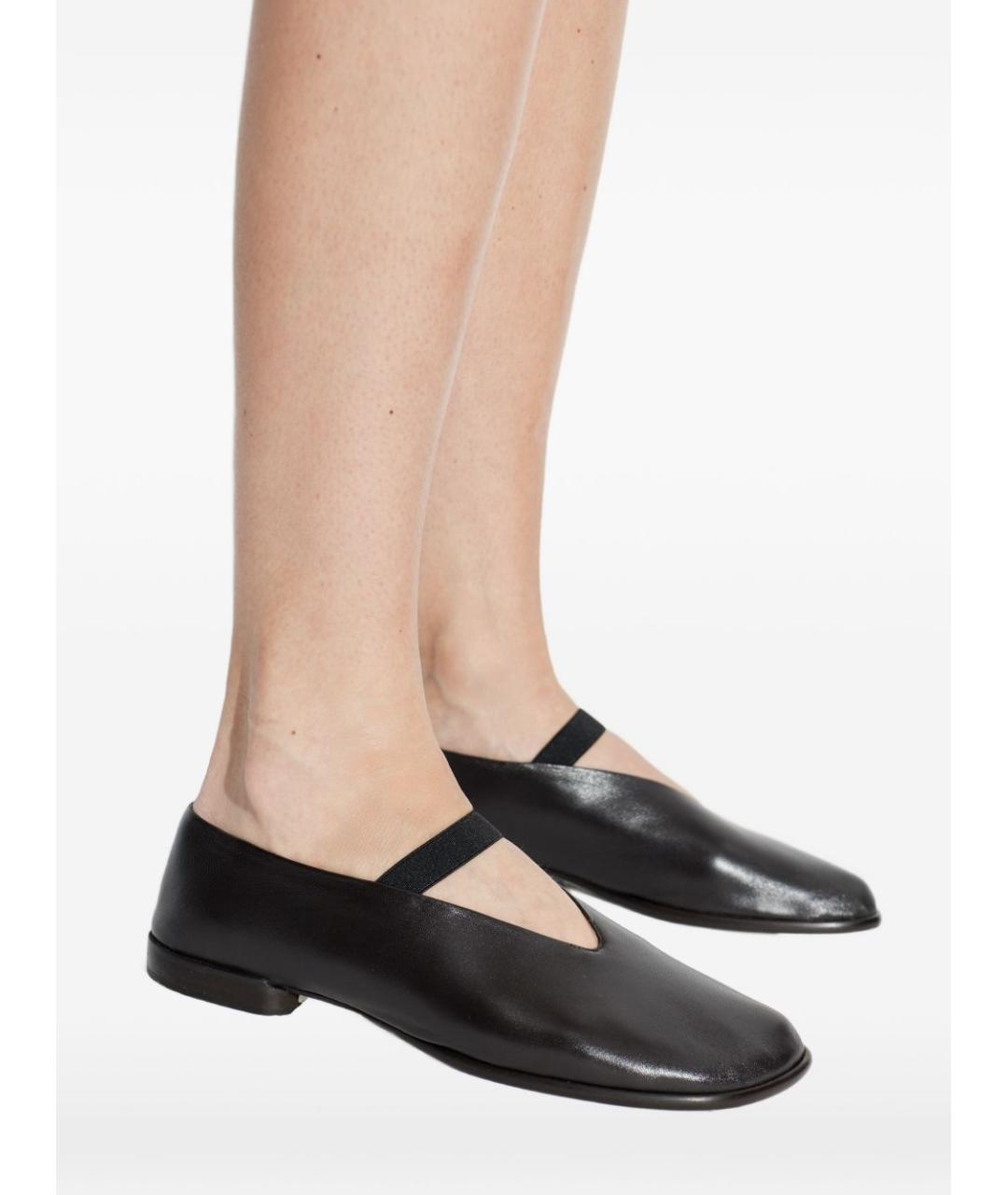 LEMAIRE Коричневые кожаные балетки, фото 3