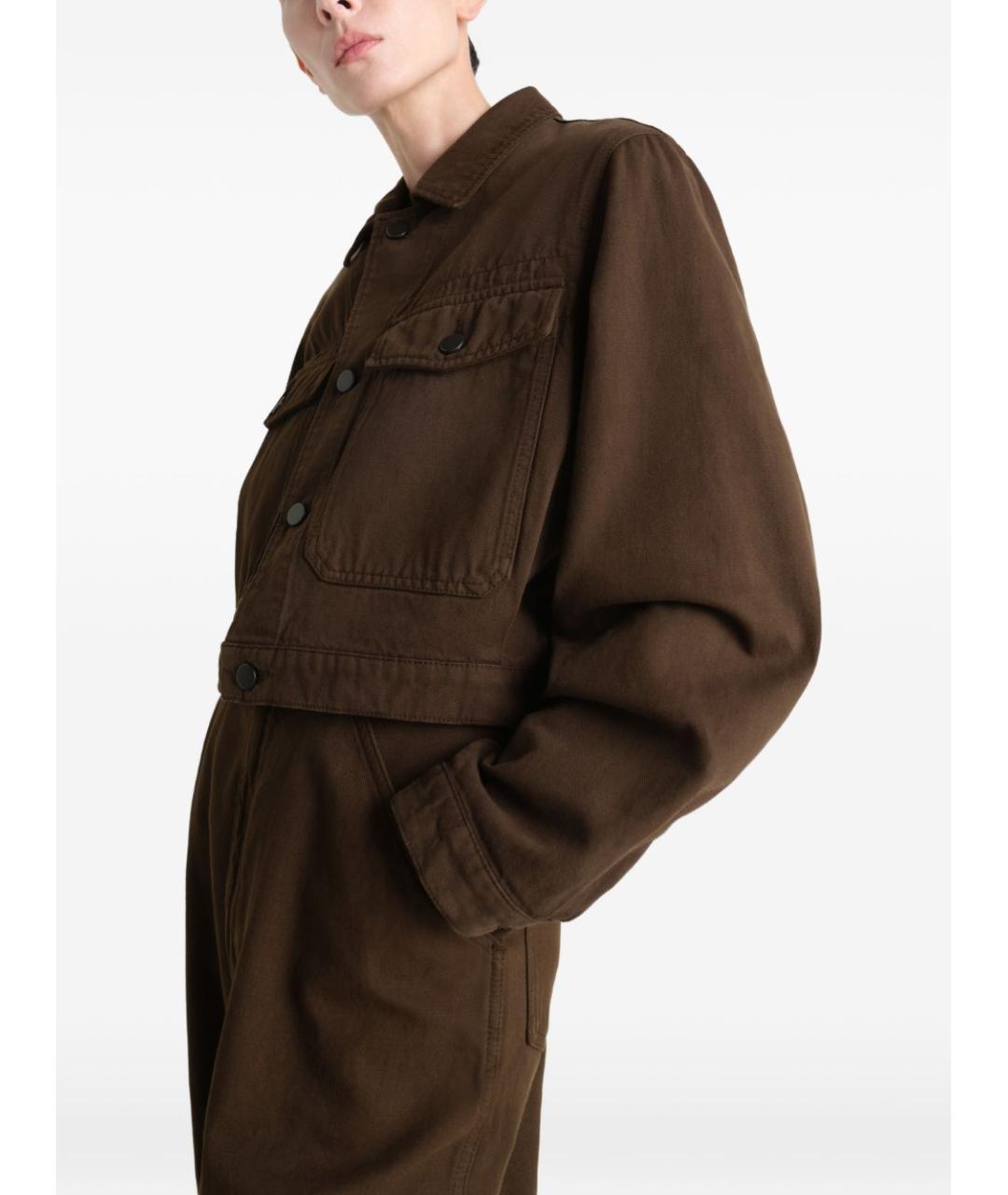 LEMAIRE Коричневая хлопковая куртка, фото 3