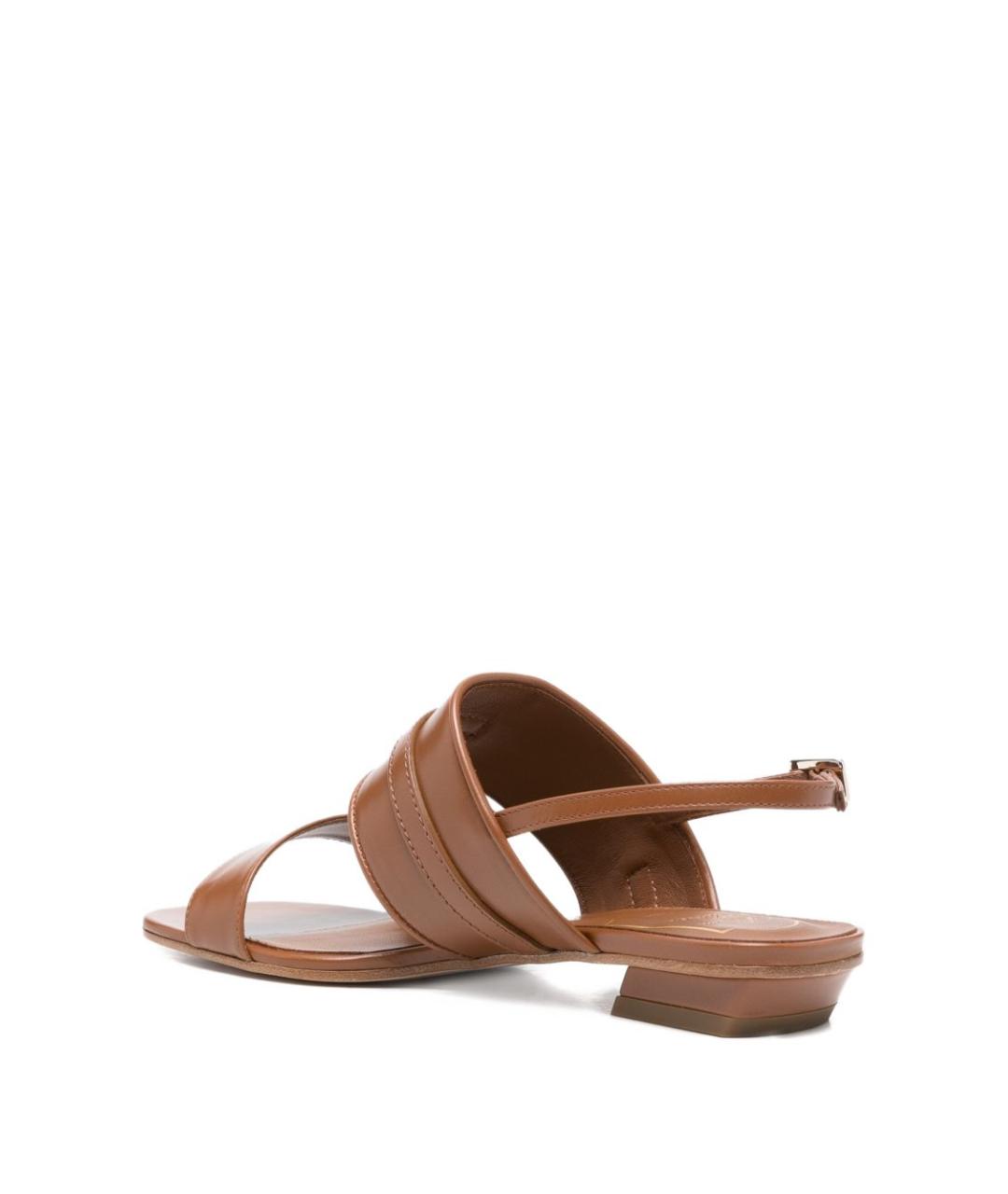 ROGER VIVIER Коричневые кожаные босоножки, фото 2