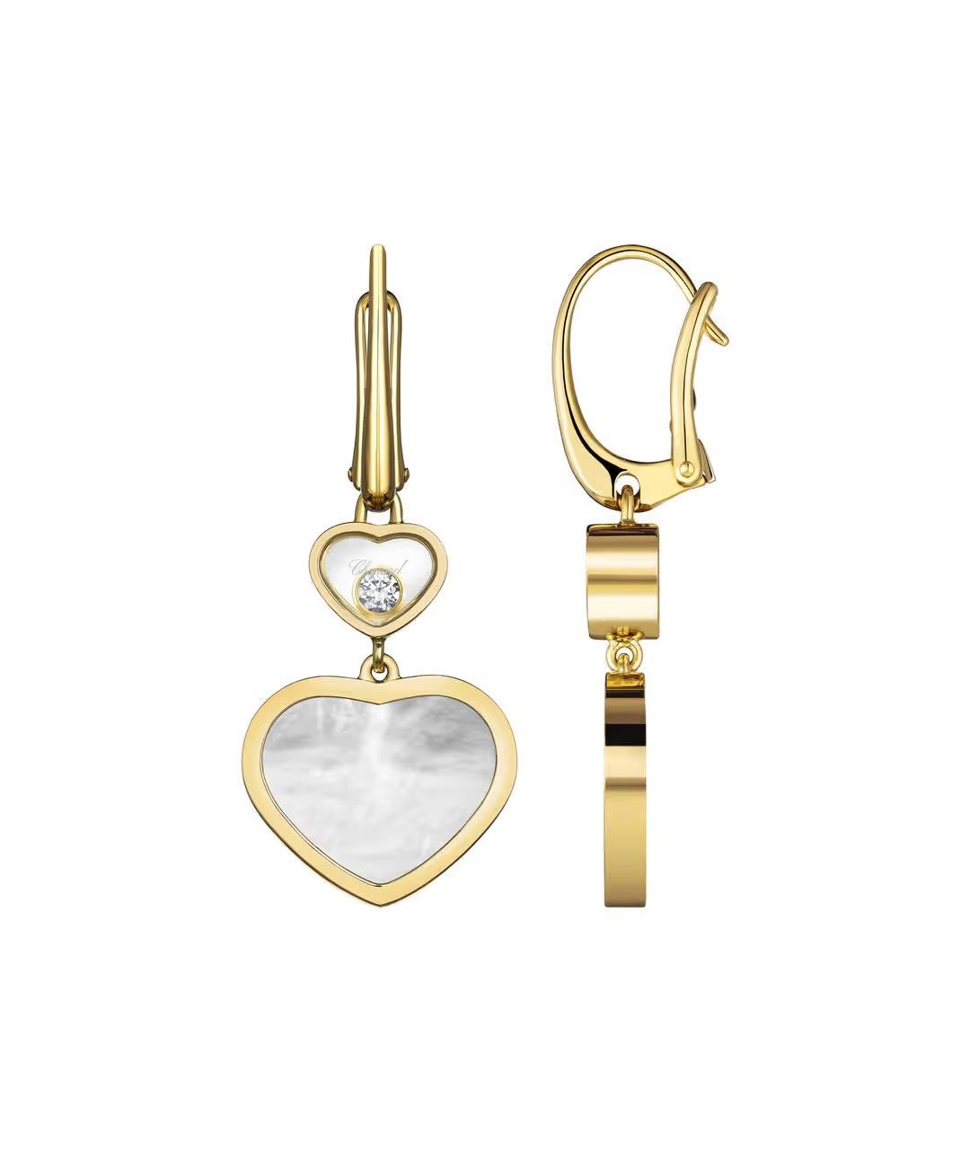 CHOPARD Золотые серьги из желтого золота, фото 2