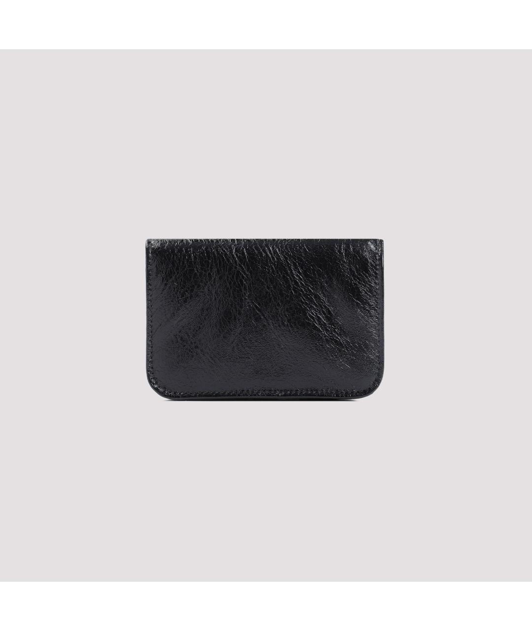 BALENCIAGA Черный кожаный кардхолдер, фото 2