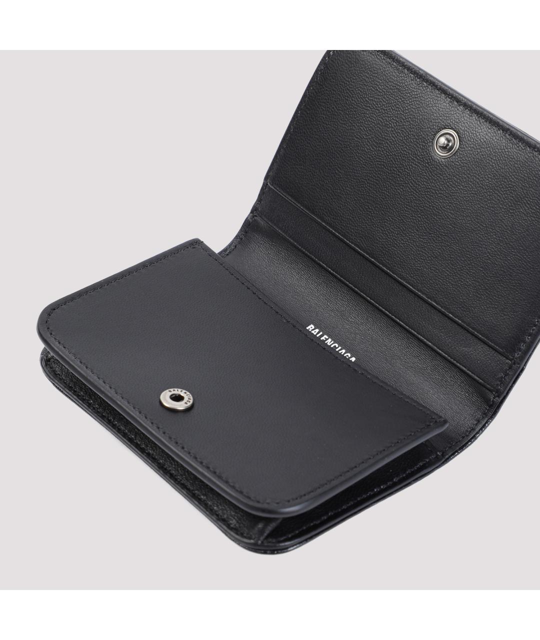 BALENCIAGA Черный кожаный кардхолдер, фото 3