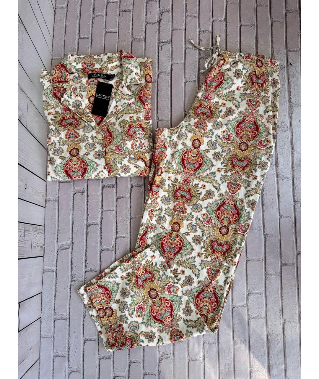 RALPH LAUREN Мульти хлопковая пижама, фото 3