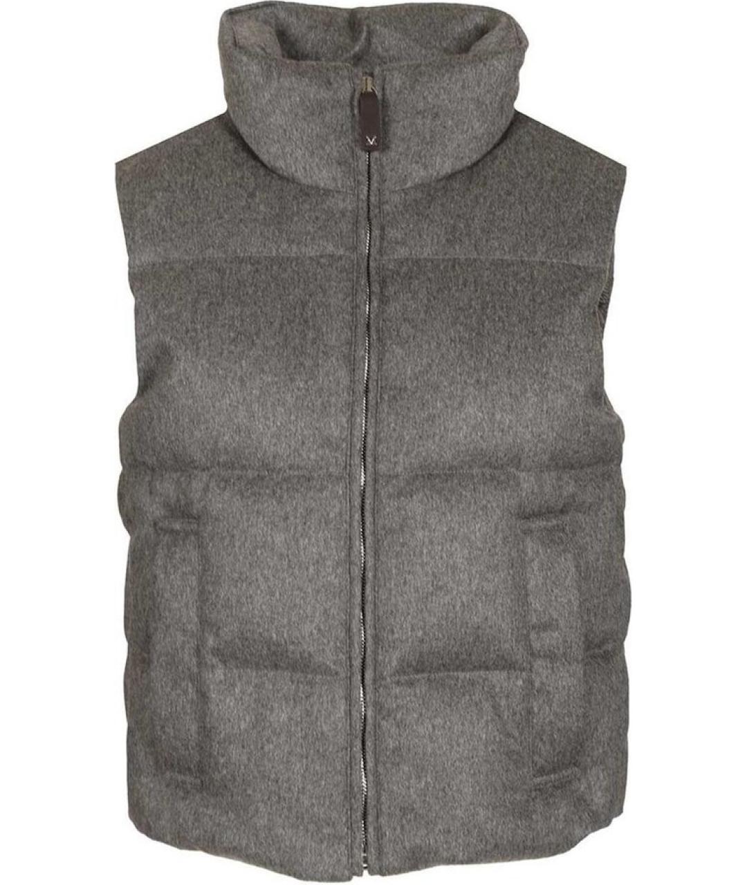 MAX MARA THE CUBE Серый кашемировый жилет, фото 1