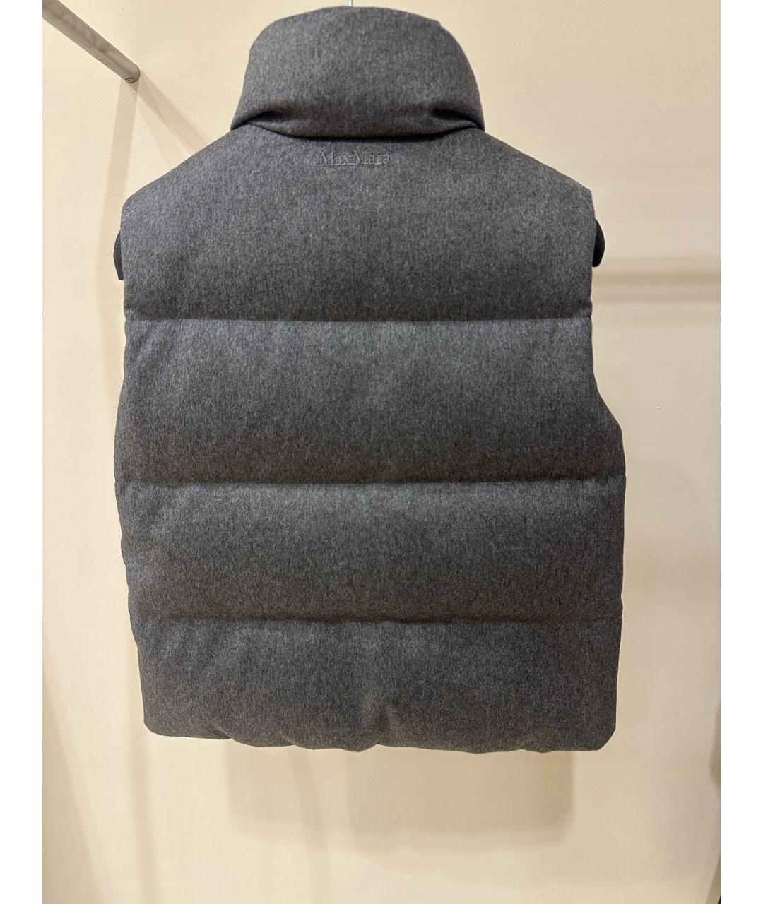MAX MARA THE CUBE Серый кашемировый жилет, фото 3