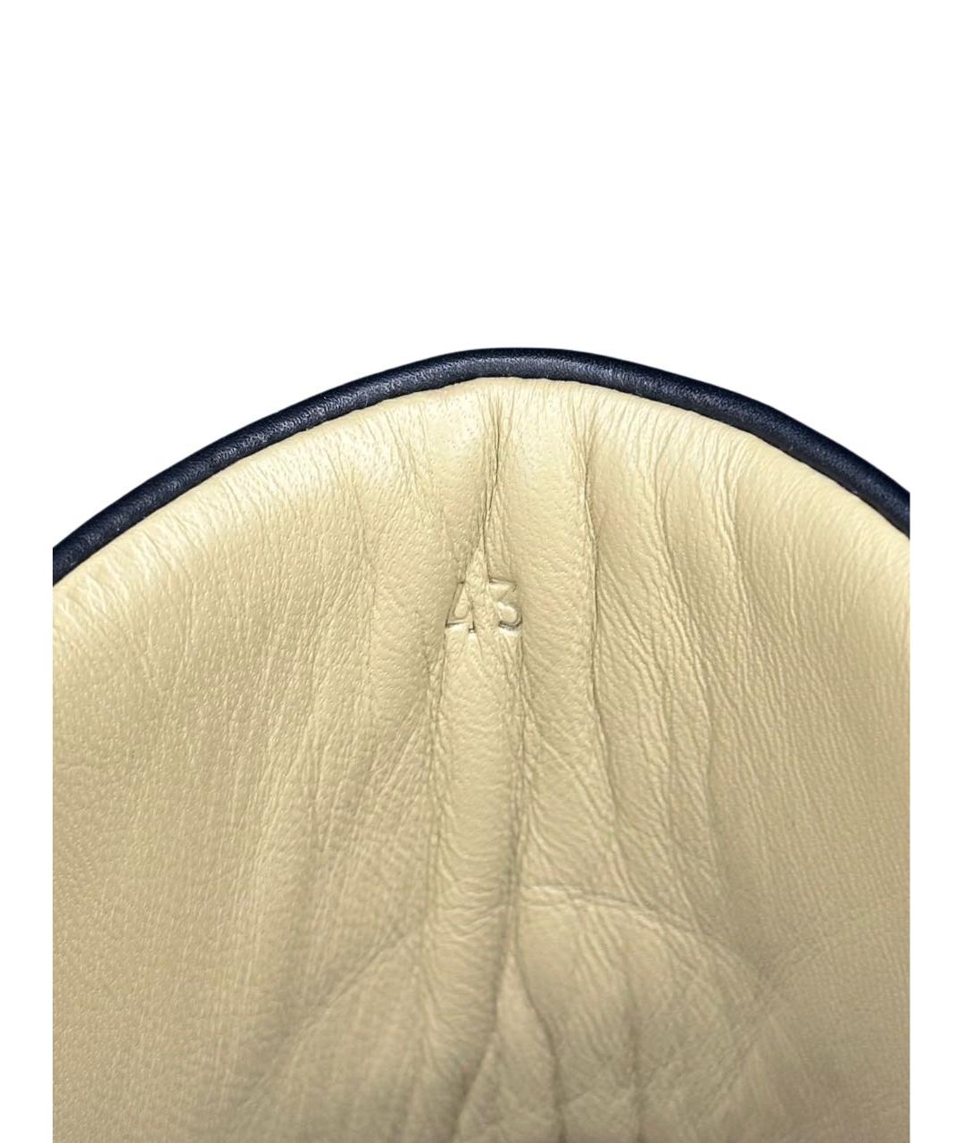 HERMES Темно-синие замшевые высокие кроссовки / кеды, фото 7