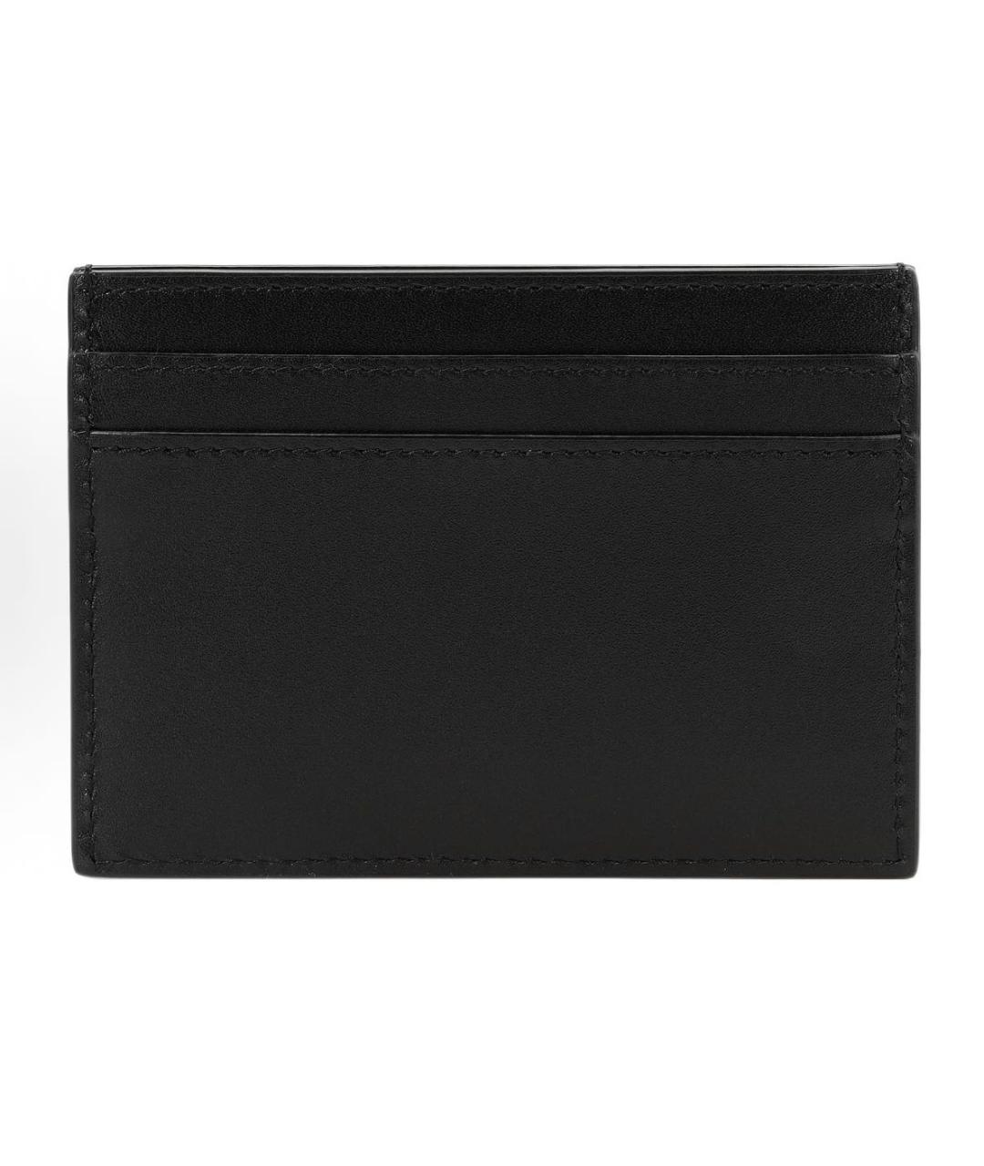 SAINT LAURENT Черный кожаный кардхолдер, фото 3