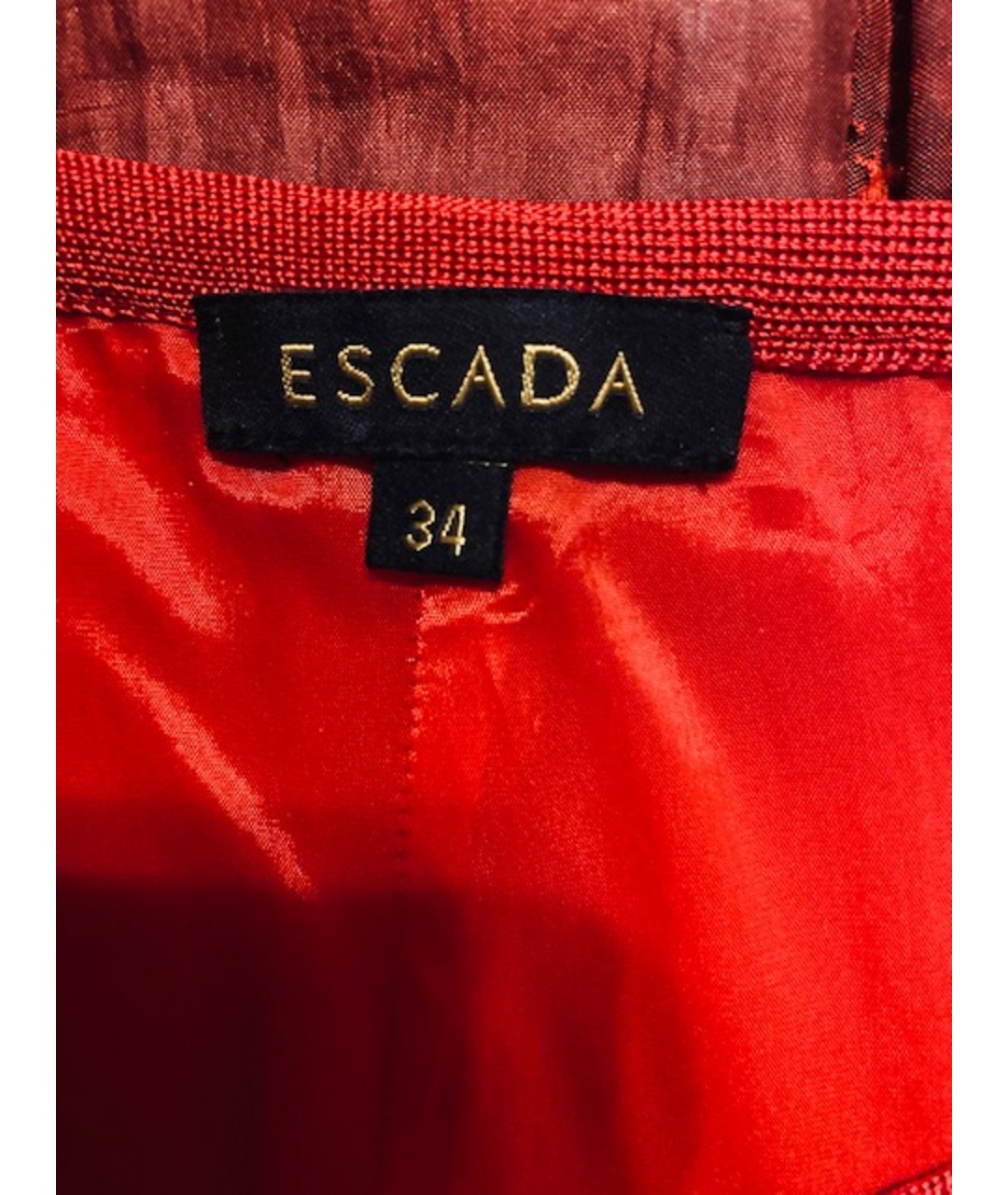 ESCADA Красная шерстяная юбка миди, фото 3