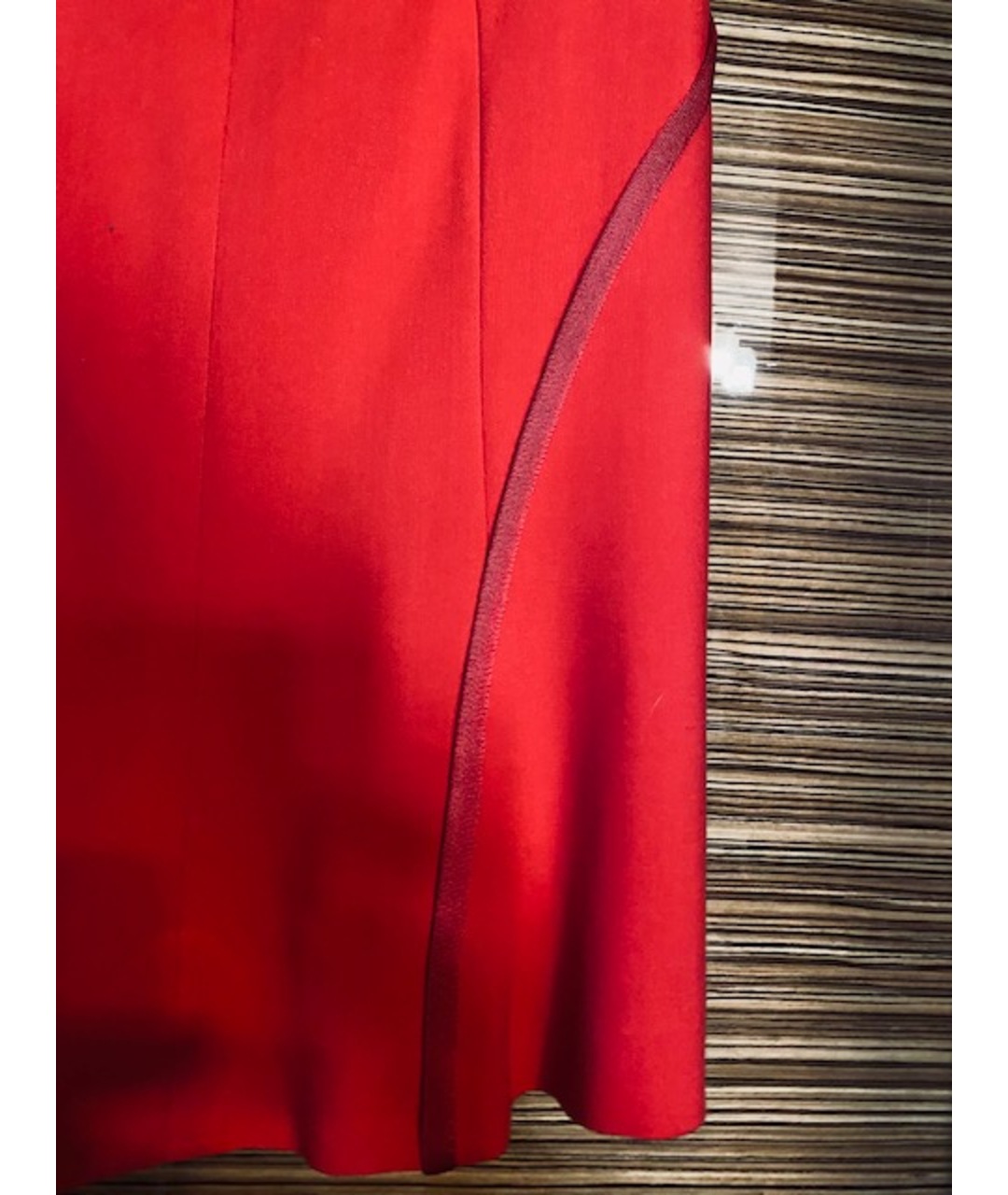 ESCADA Красная шерстяная юбка миди, фото 7